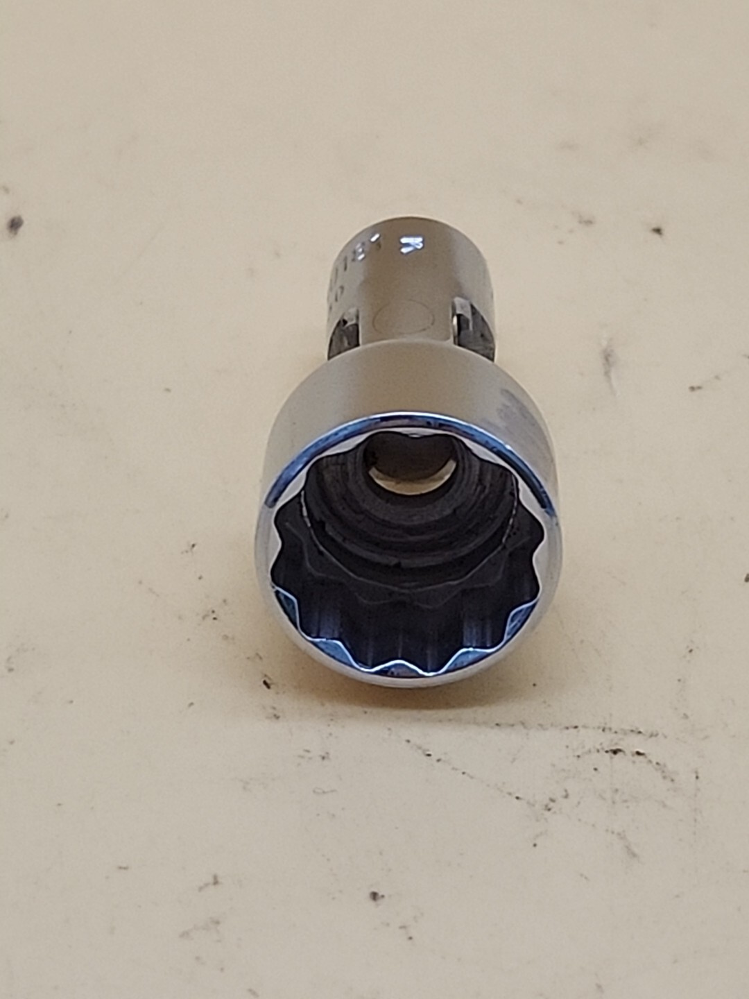 Snap-on Tools 1/4″ Drive 9/16″ SAE Chrome 12 POINT Swivel Socket TMU181 USA