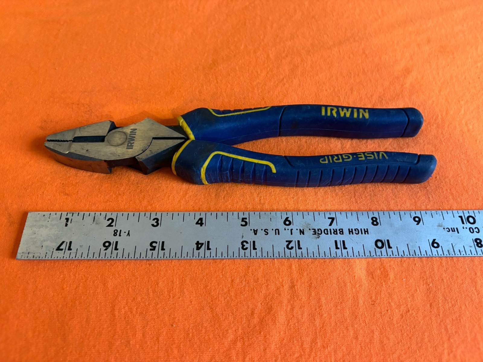 IRWIN Vise-Grip Pliers Cutters 9 1/2″ Long Mechanic Hand Tools Blue Handle