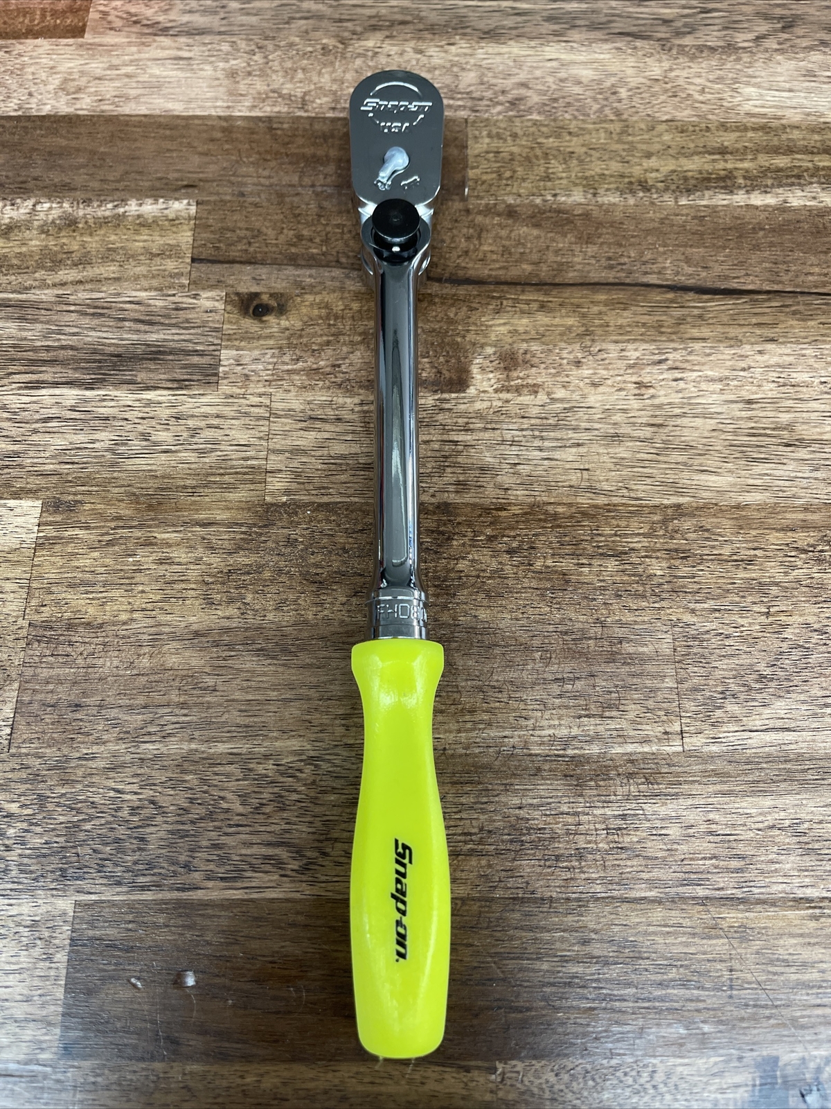 NEW Snap On Tools FHD80MP 3/8″ Indexing Head HI VIZ YELLOW Hard Handle Ratchet