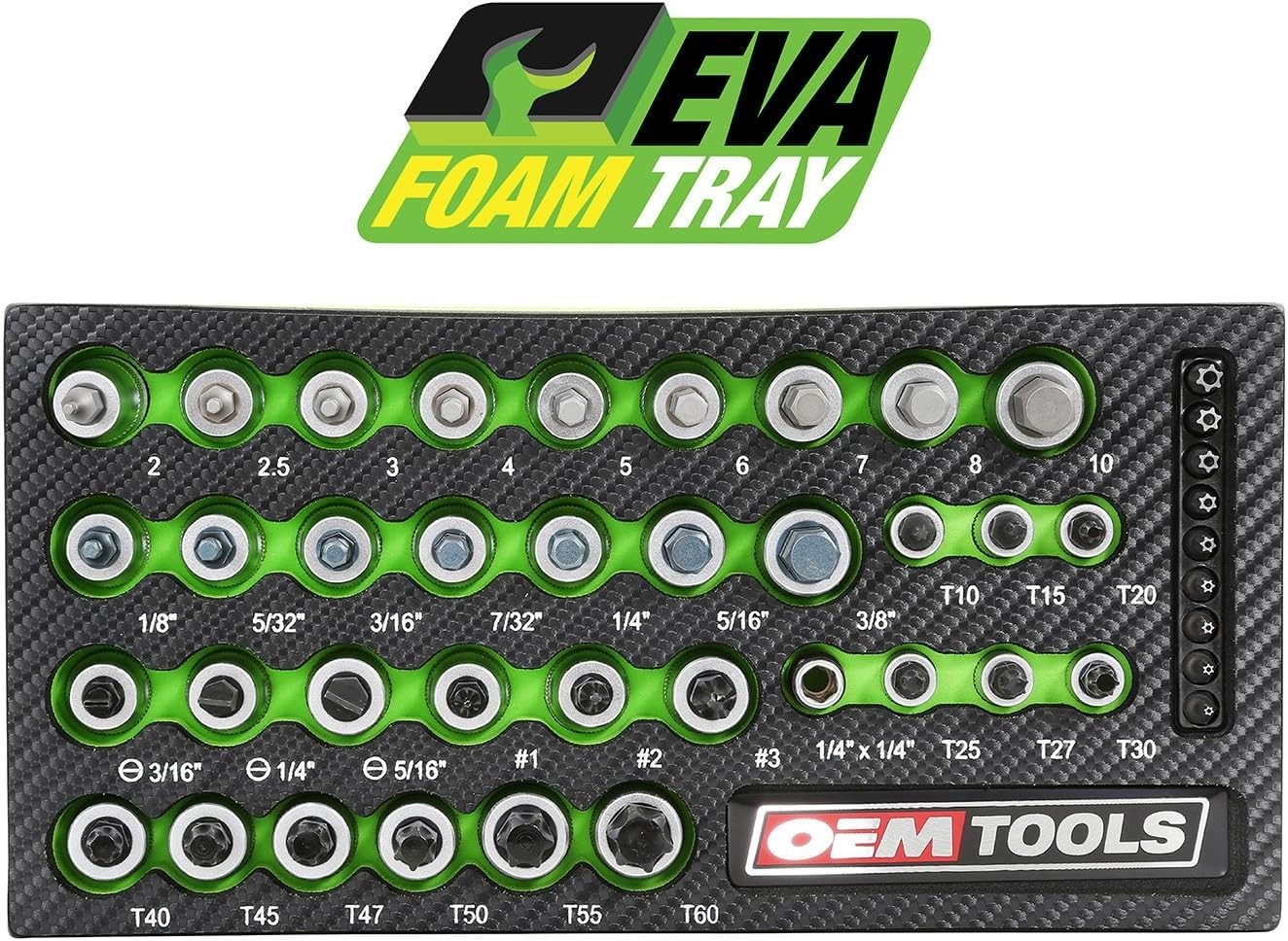 High-Performance 44pc Torx Socket Set with Polished Chrome Finish & Grip Design