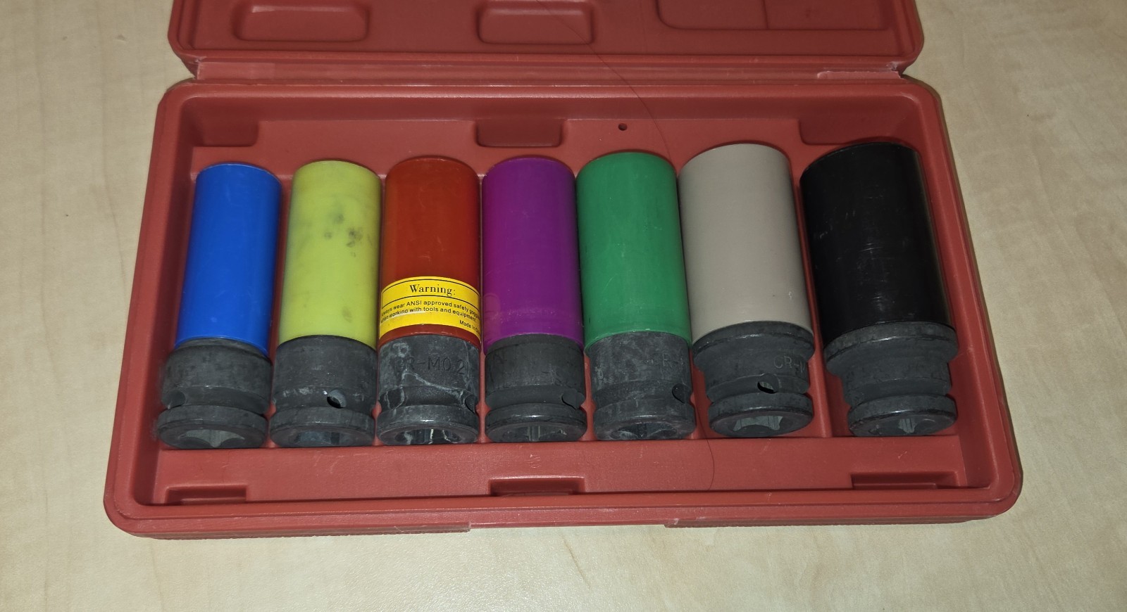 7 Pc Lug Nut Impact Socket Set with Protector Sleeves 1/2” Drive – Custom Wheels