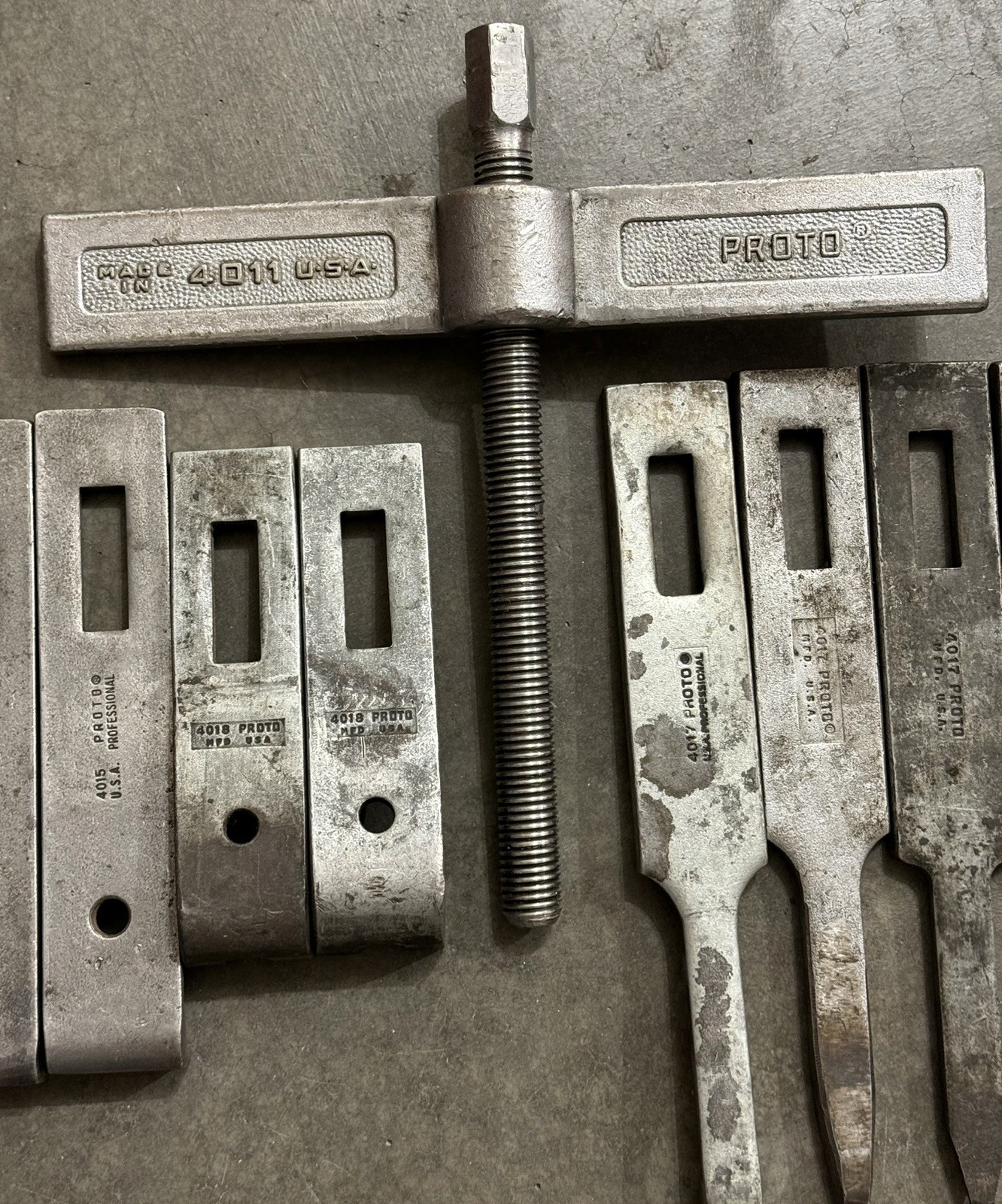 Vintage Plomb Proto 4011 Puller Yoke Screw Hub Gear Bearing ~4 Jaw Sets