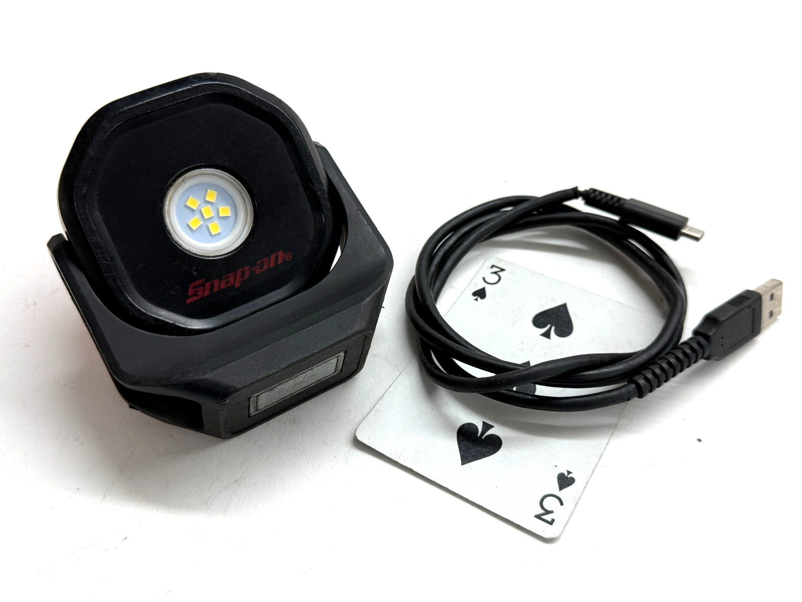 Snap on LED 545 Lumen PROJECT LIGHT Mag-Base Work Light Flashlight ABS ECPRB042M