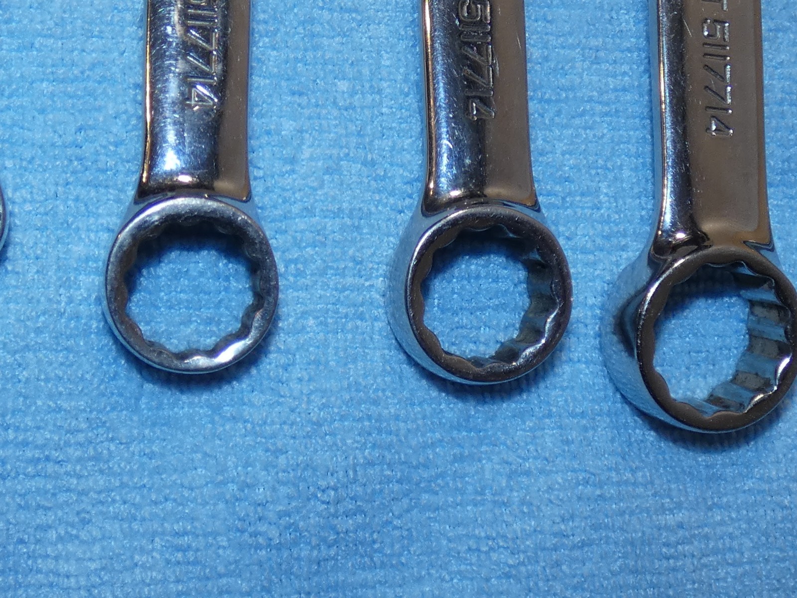 SNAP-ON 6PC METRIC 12PT SHORT COMBINATION WRENCH SET 19MM.18MM,16MM,15MM.12,11MM