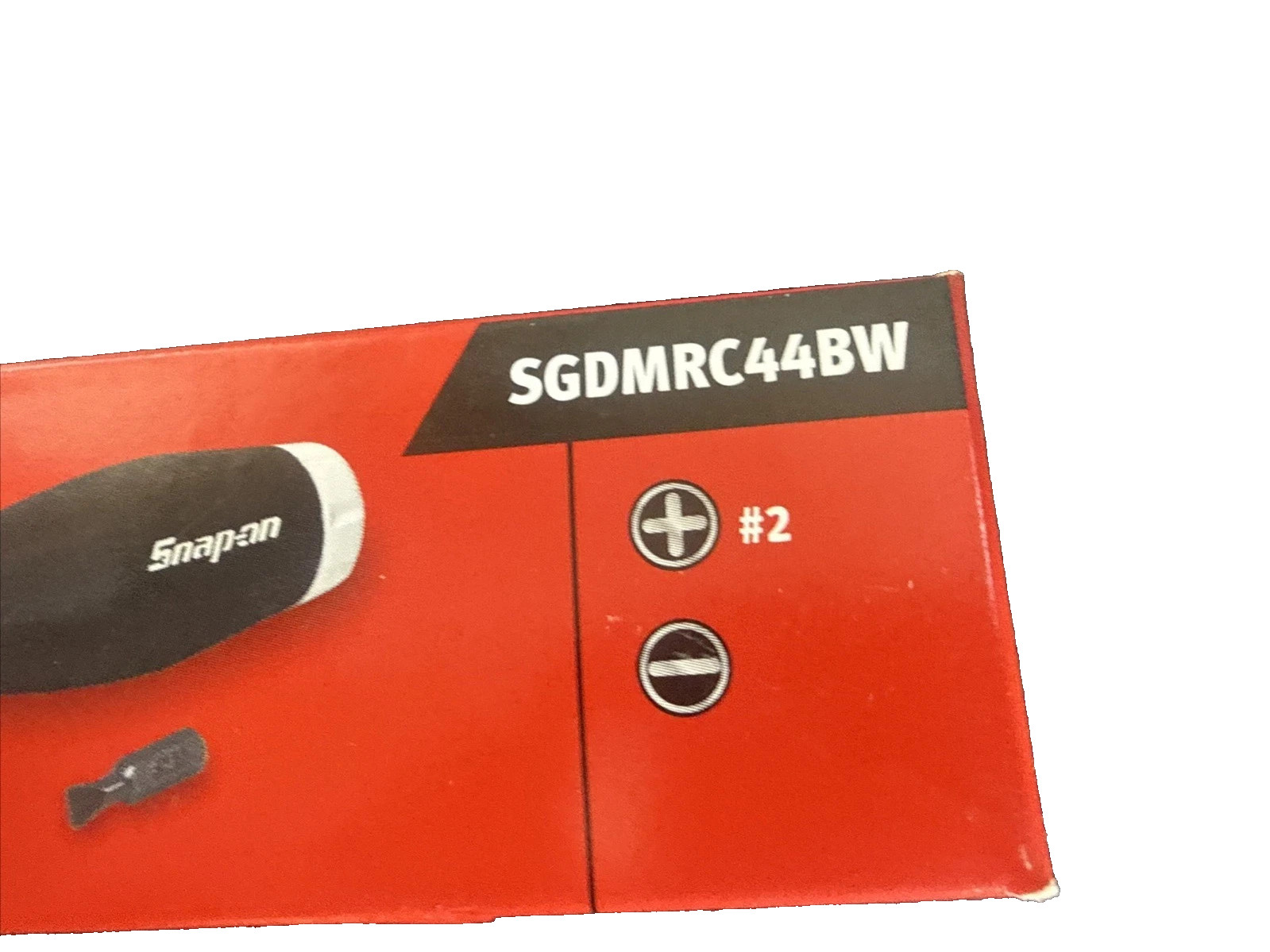 Snap-on Tools Limited BLACK & WHITE Ratcheting Screwdriver SGDMRC44BW NEW