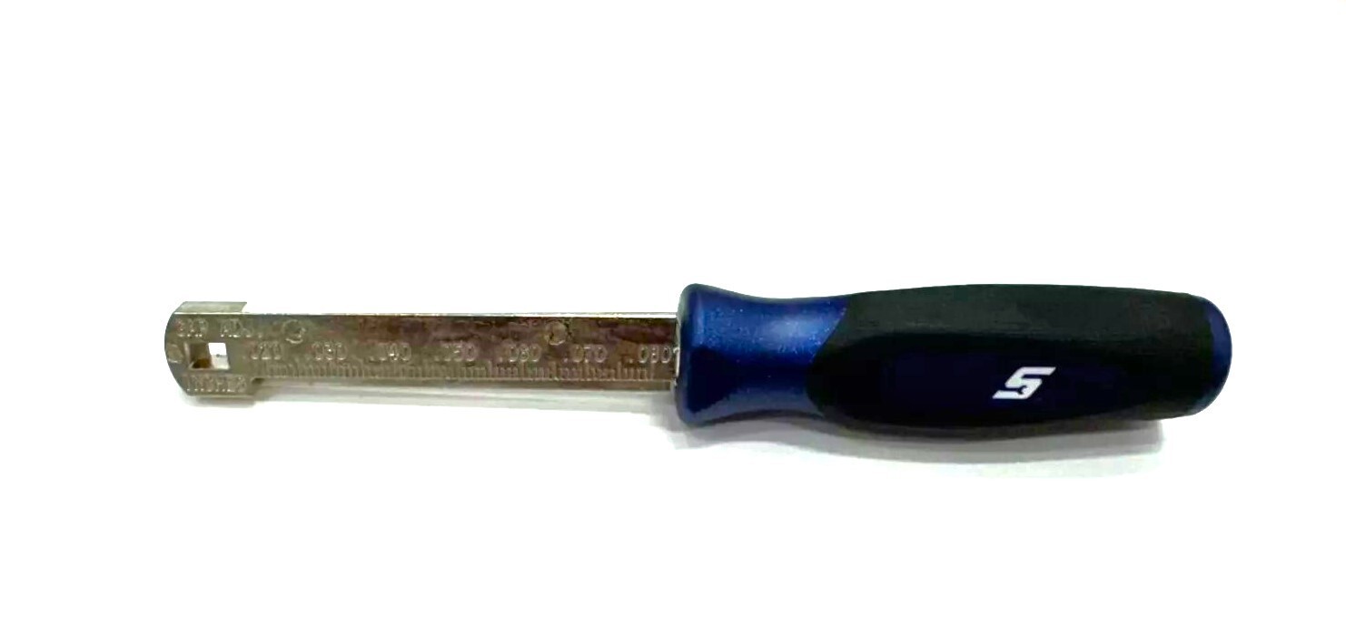 NEW SNAP-ON Pocket SPARK PLUG GAP GAUGE RAMP GAUGE *METALLIC BLUE HANDLE* FBP2MB
