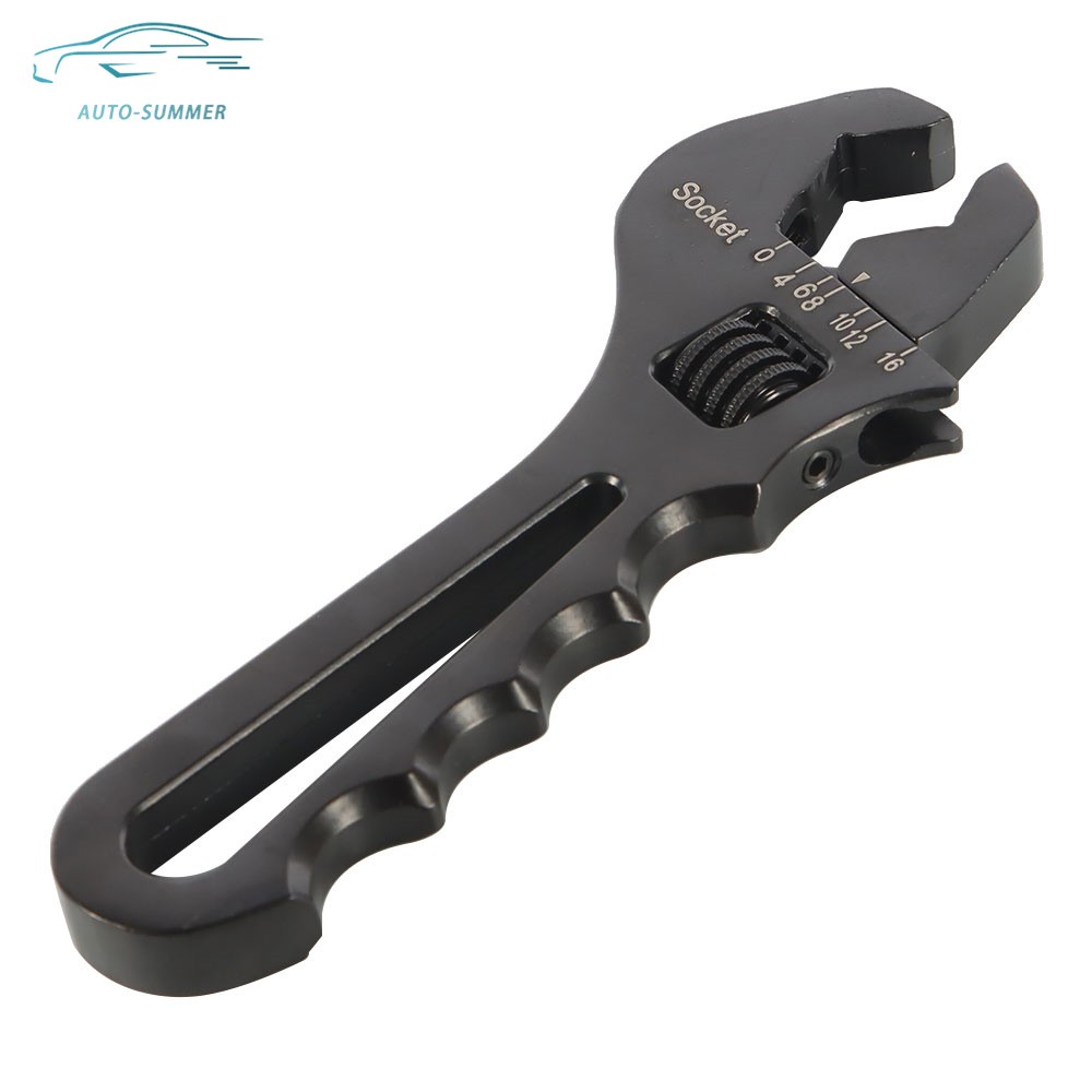 New Black Adjustable Aluminum 3AN-16AN Wrench Spanner Tool For Hose End Fitting