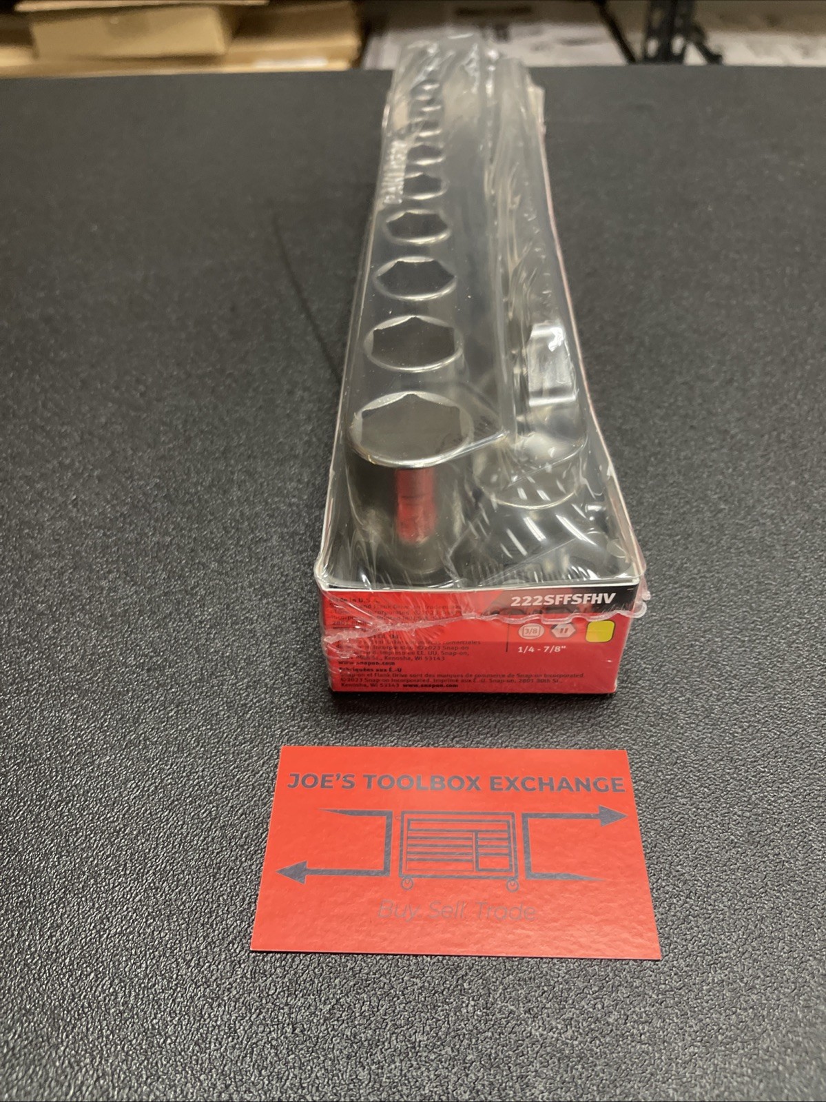 Snap-on Tool 222SFFSFHV 22pc 3/8″dr 1/4-7/8″ Shallow/Deep Socket Foam Set Hi-Viz