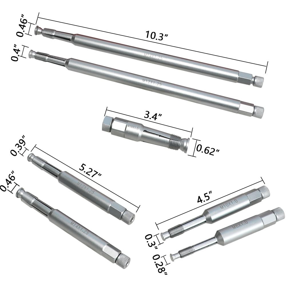 Spark Plug Thread Repair Tool Kit – 14mm 12mm 18mm 10mm 8mm M8 M10 M12 M14 M18