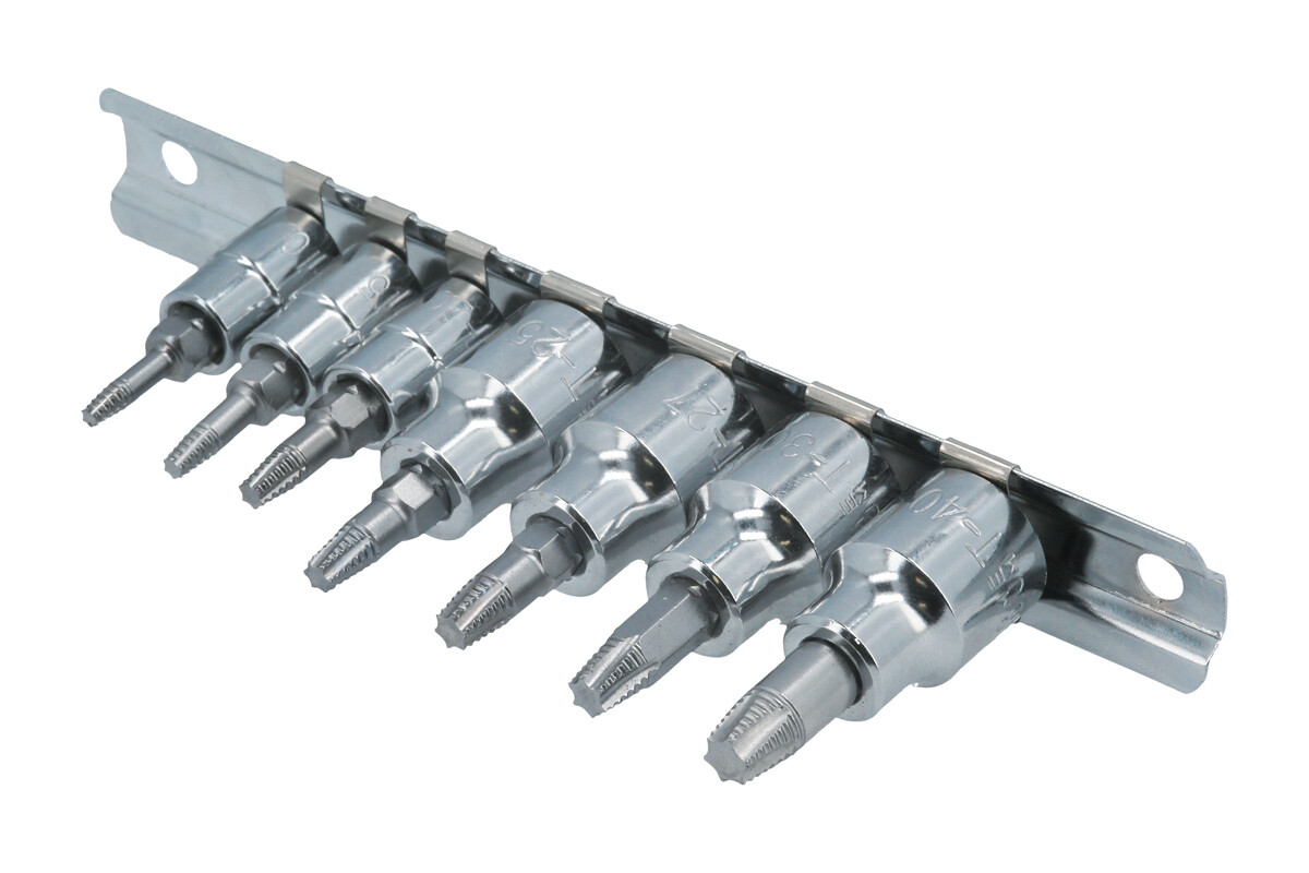 Laser tools 8053 Damaged Torx Screw Extractor Set 7 Piece 1/4»D Set