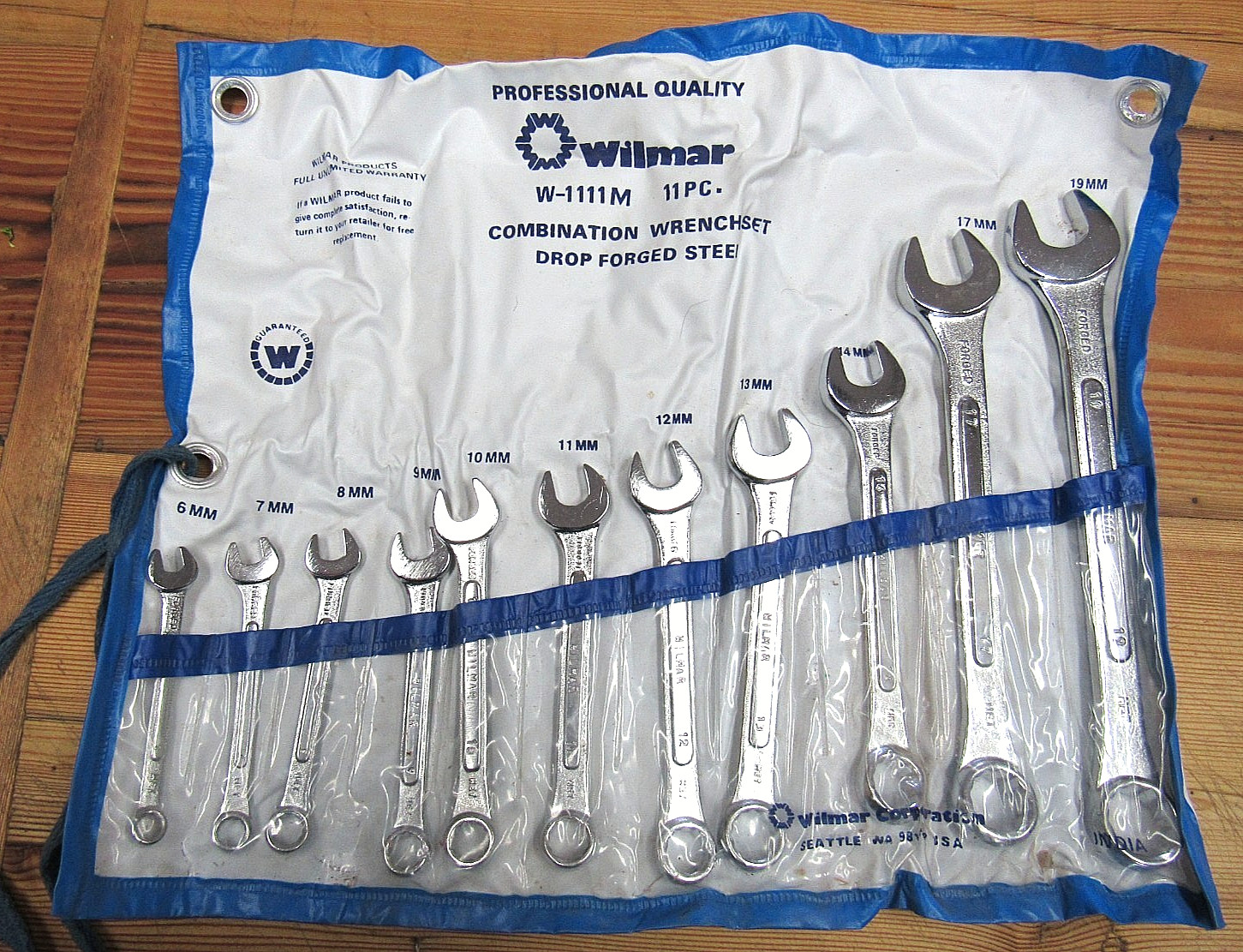 Wilmar 11 Piece Combination Wrench Set Metric 6mm-19mm ALL IN GOOD CONDITION