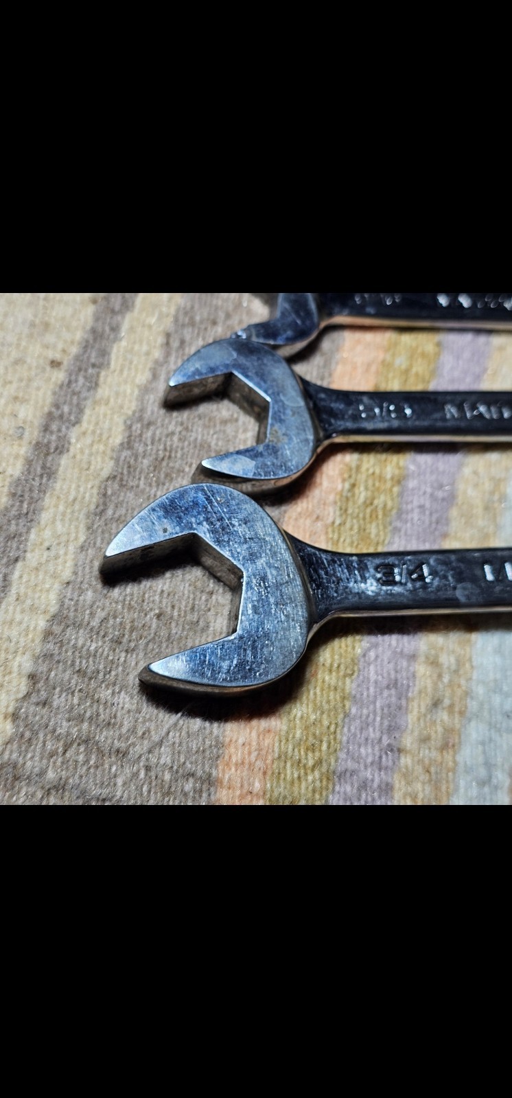 Matco Tools 5 Piece SAE Combination Matco Wrench Set See Photos Tools Pre Owned