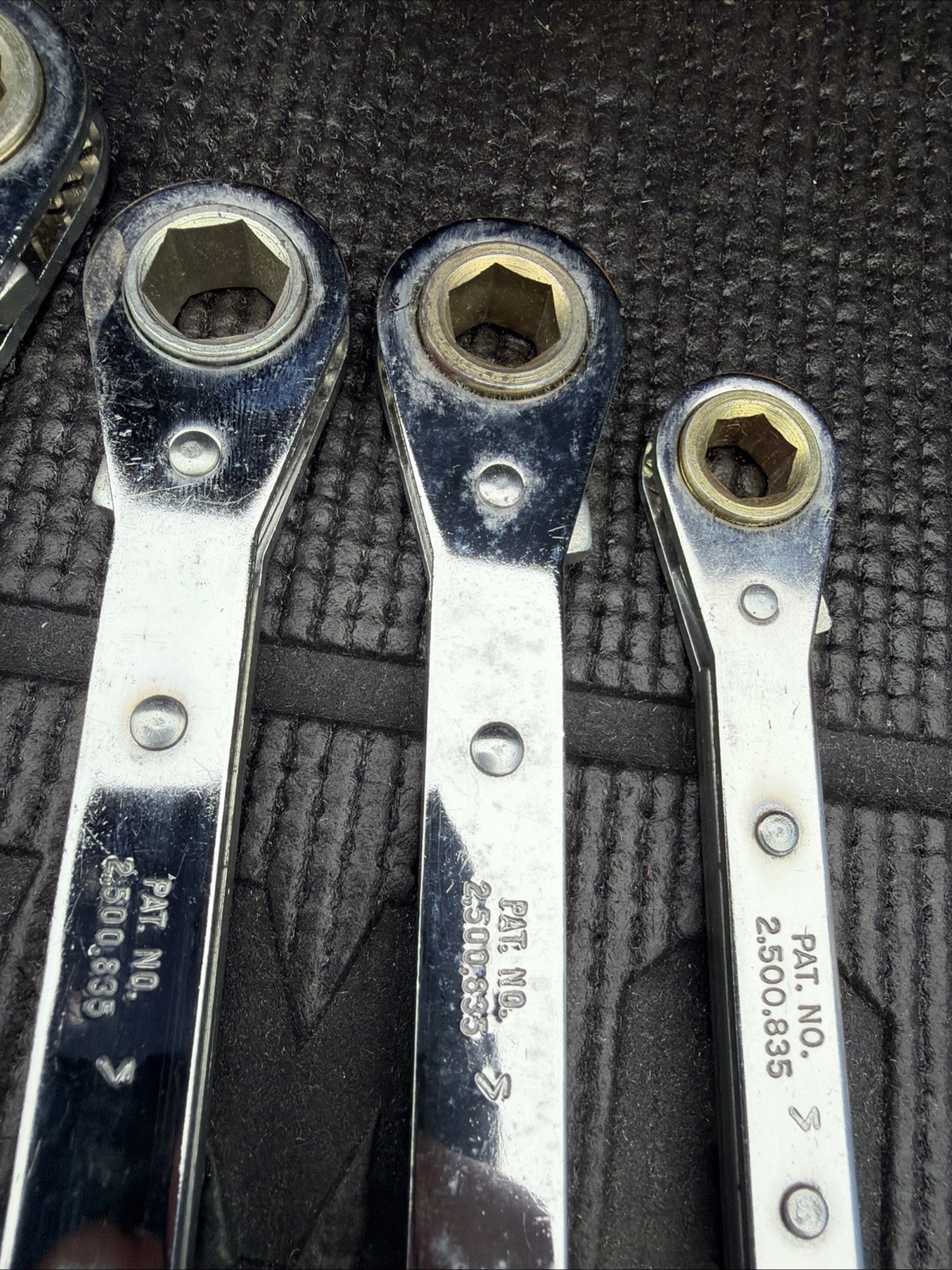 Rare SK Professional Tools USA Nos 4PC Metric Box End Ratcheting Wrench Set 340M