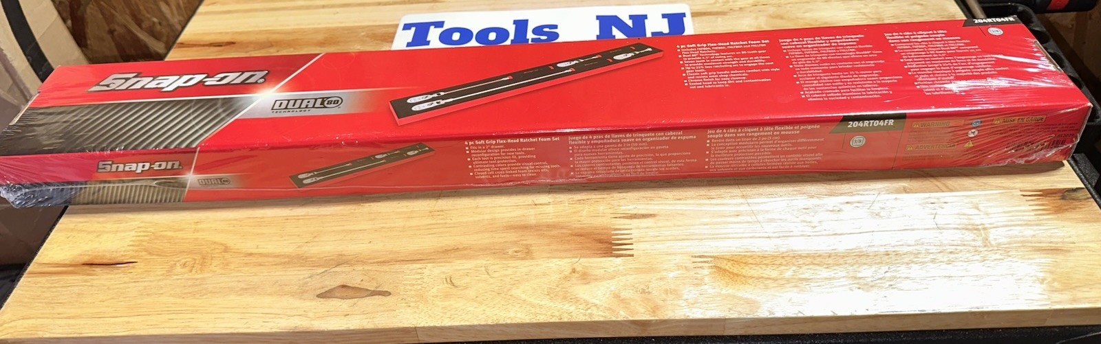 Snap On 4 pc 3/8″ Drive Dual 80 Soft Grip Flex-Head Ratchet Set 204RT04FR (RED)