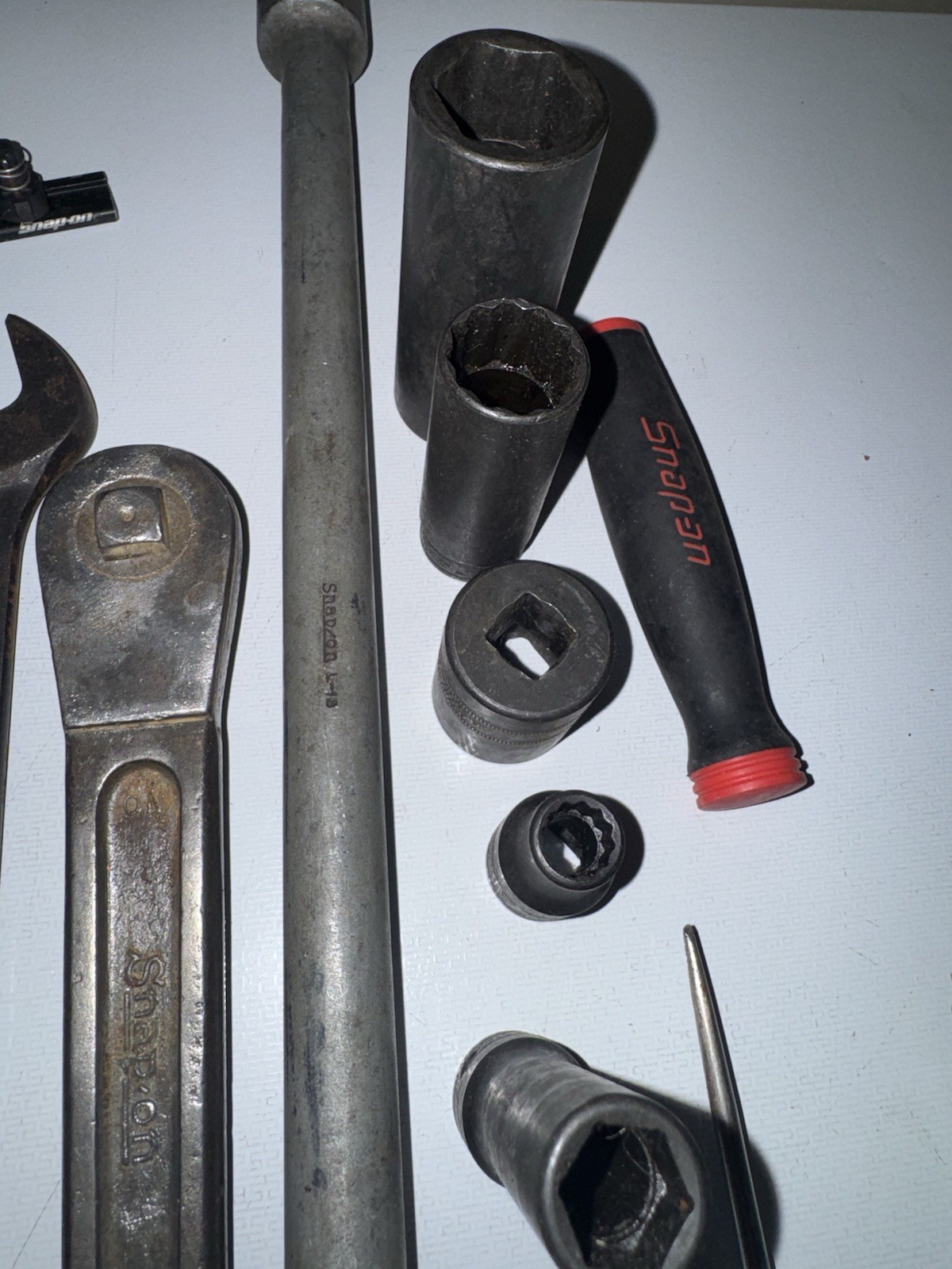 Lot Of Snap On Hand Tools (sockets, Screwdriver, Rachet, Wrench)
