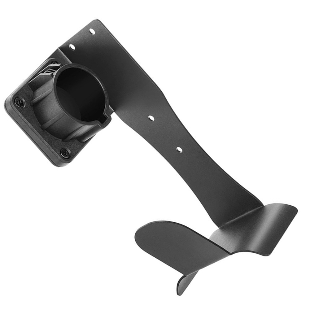 Black Wall Mount Stainless Steel Bracket for J1772 EV Charging Cable Holder
