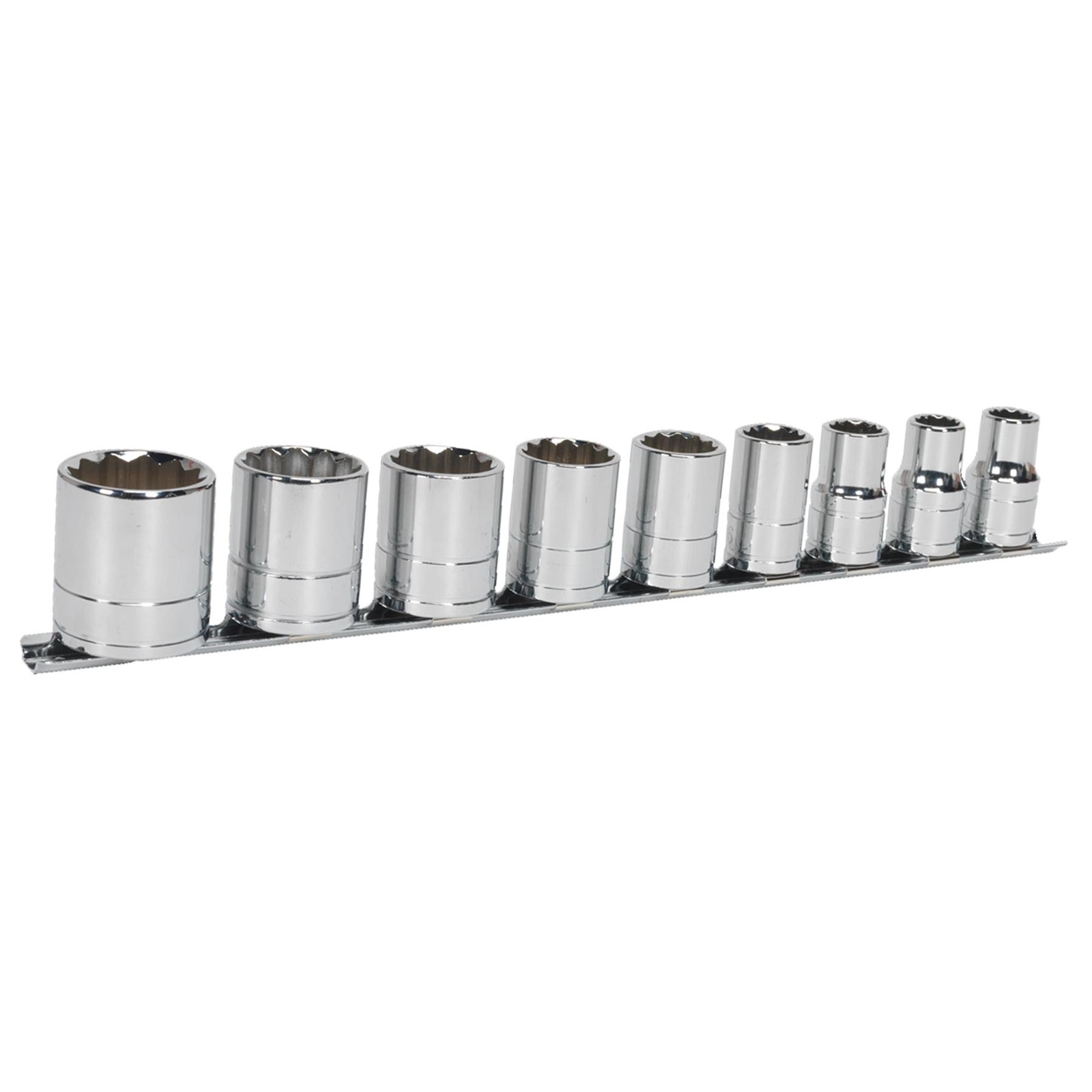 Sealey Socket Set 9pc 1/2″Sq Drive Whitworth