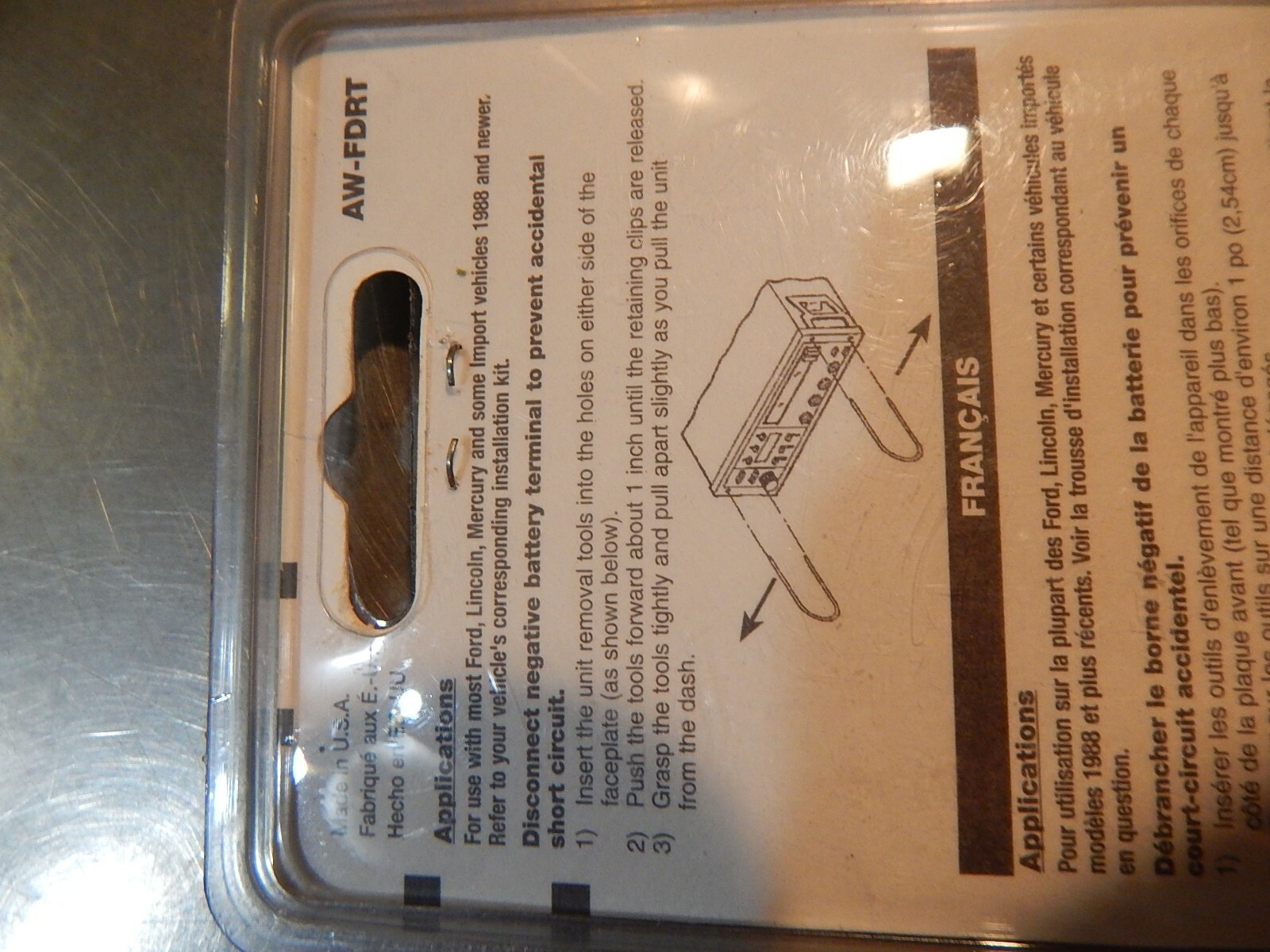NEW Metra Radio Works AW-FDRT Radio removal tools Lot of 2 *FREE SHIPPING*
