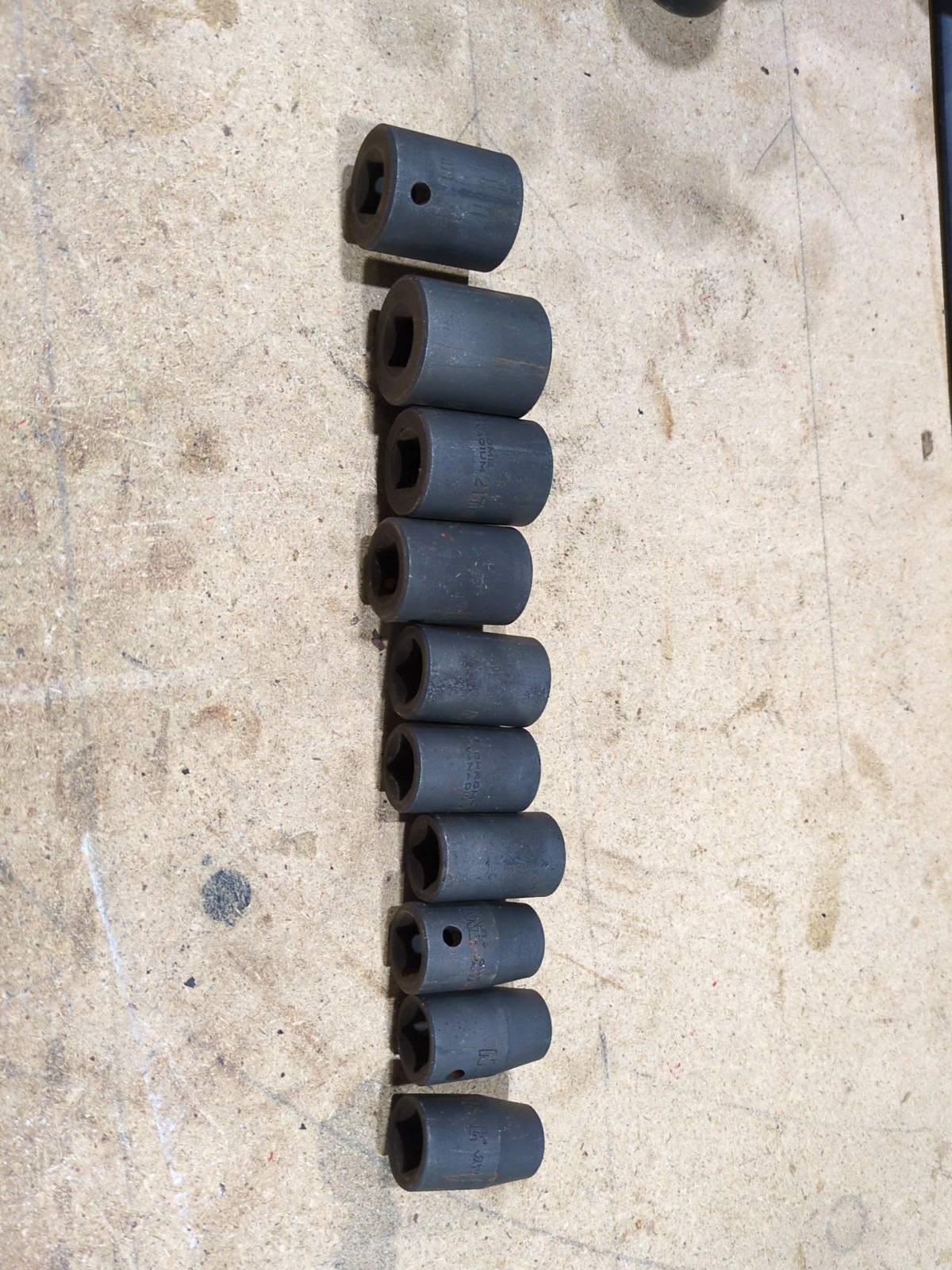 Various Size Impact Sockets Unbranded 1/2 Drive SAE Or Metric See List