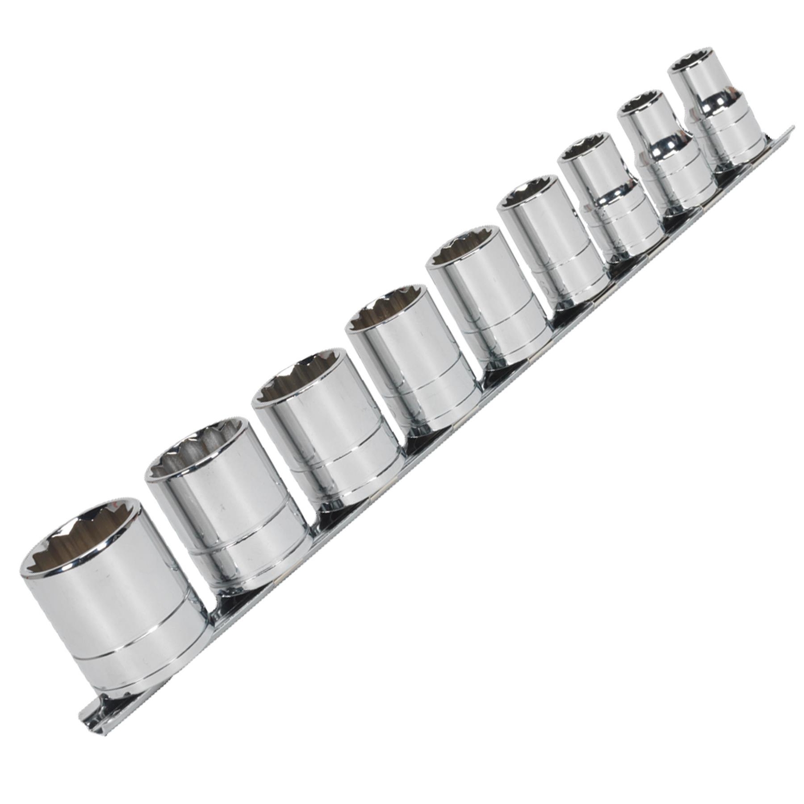 Sealey Socket Set 9pc 1/2″Sq Drive Whitworth