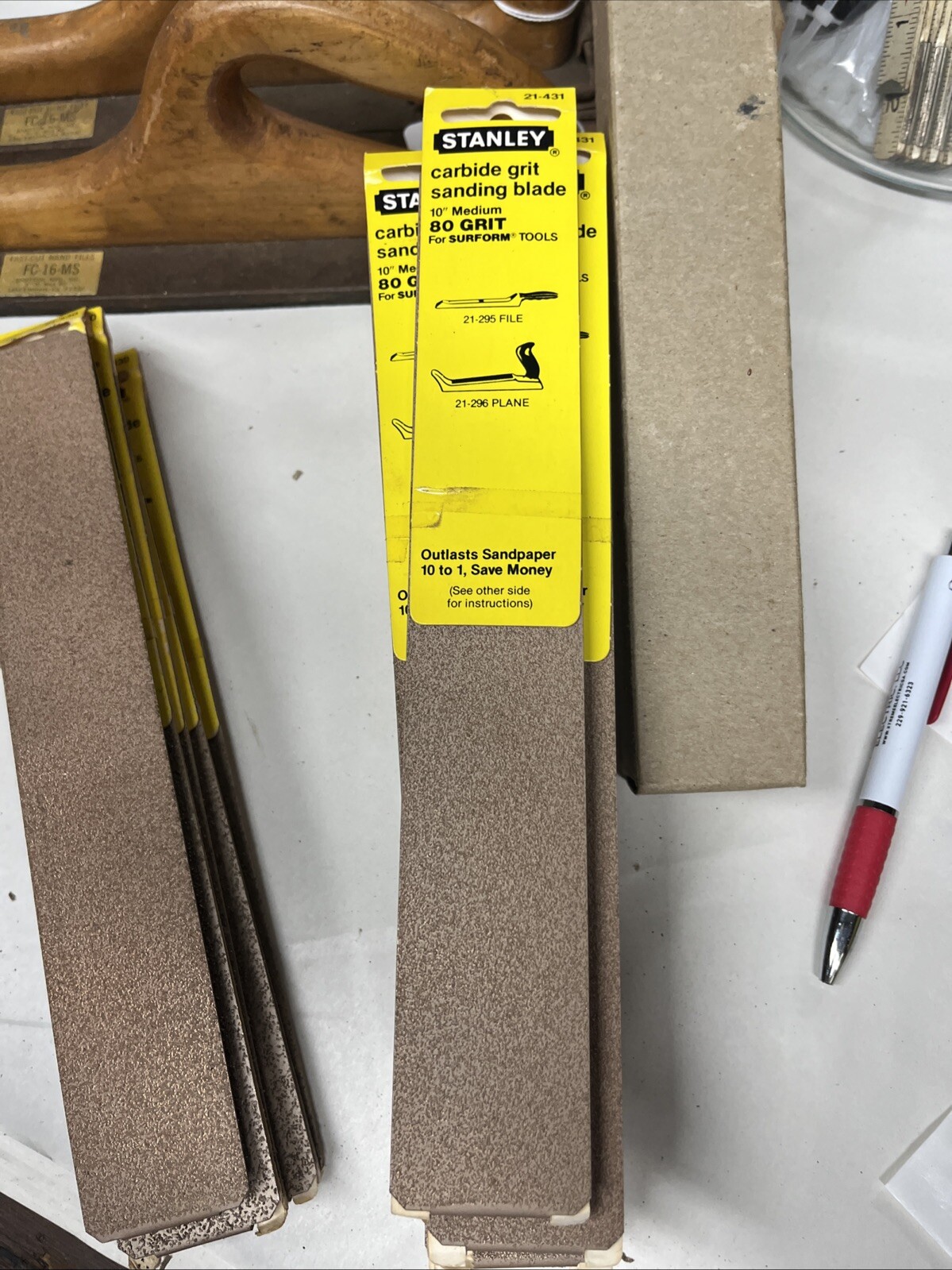 Stanley 21-433 Carbide 80 Grit 10″ Medium Blade Fits: 21-295 File 21-296 Plane