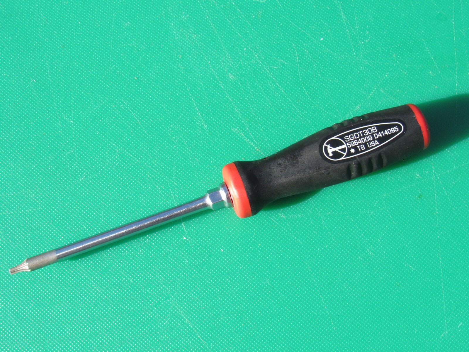 SNAP ON SGDT308 T8 BLACK RED MINI SOFT GRIP HANDLE TORX SCREWDRIVER SGDT 308 T 8