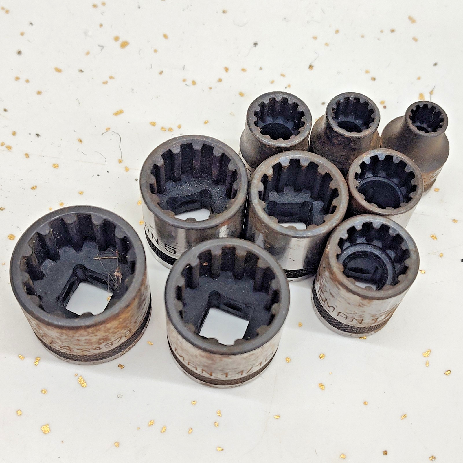 Craftsman 19 Piece Spline SAE & Metric 3/8” Drive Ratchet Socket Set