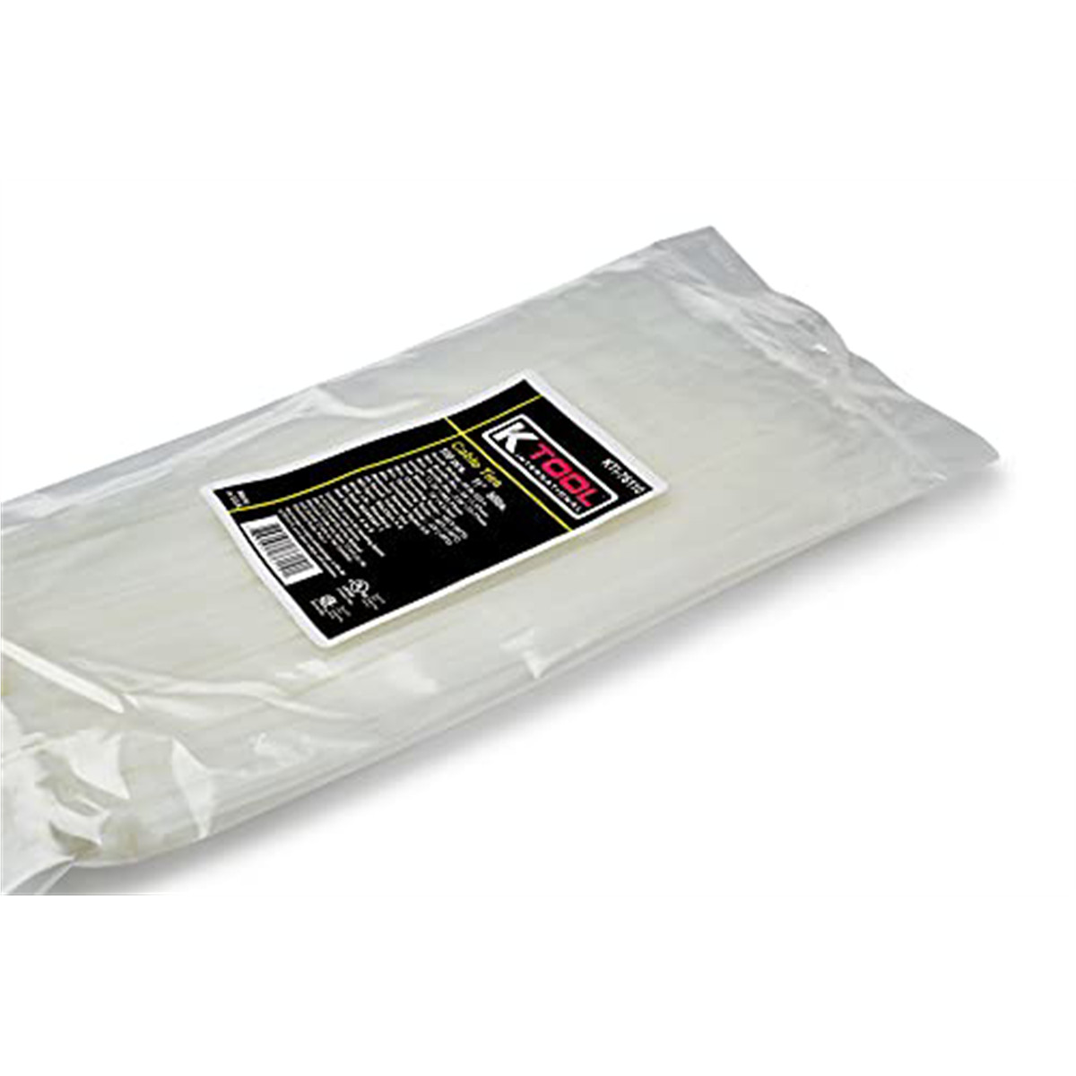 K Tool International Cable Zip Tie 11 in. Natural 100/Pack 50 lb. Tensile