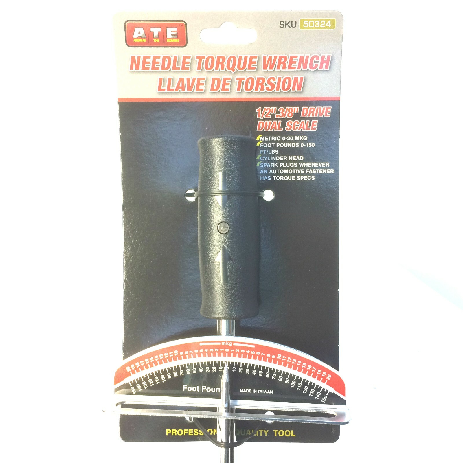 1/2″ AND 3/8″ DR. NEEDLE TORQUE WRENCH 0 TO 150FT/LB NEEDLE POINT GAUGE