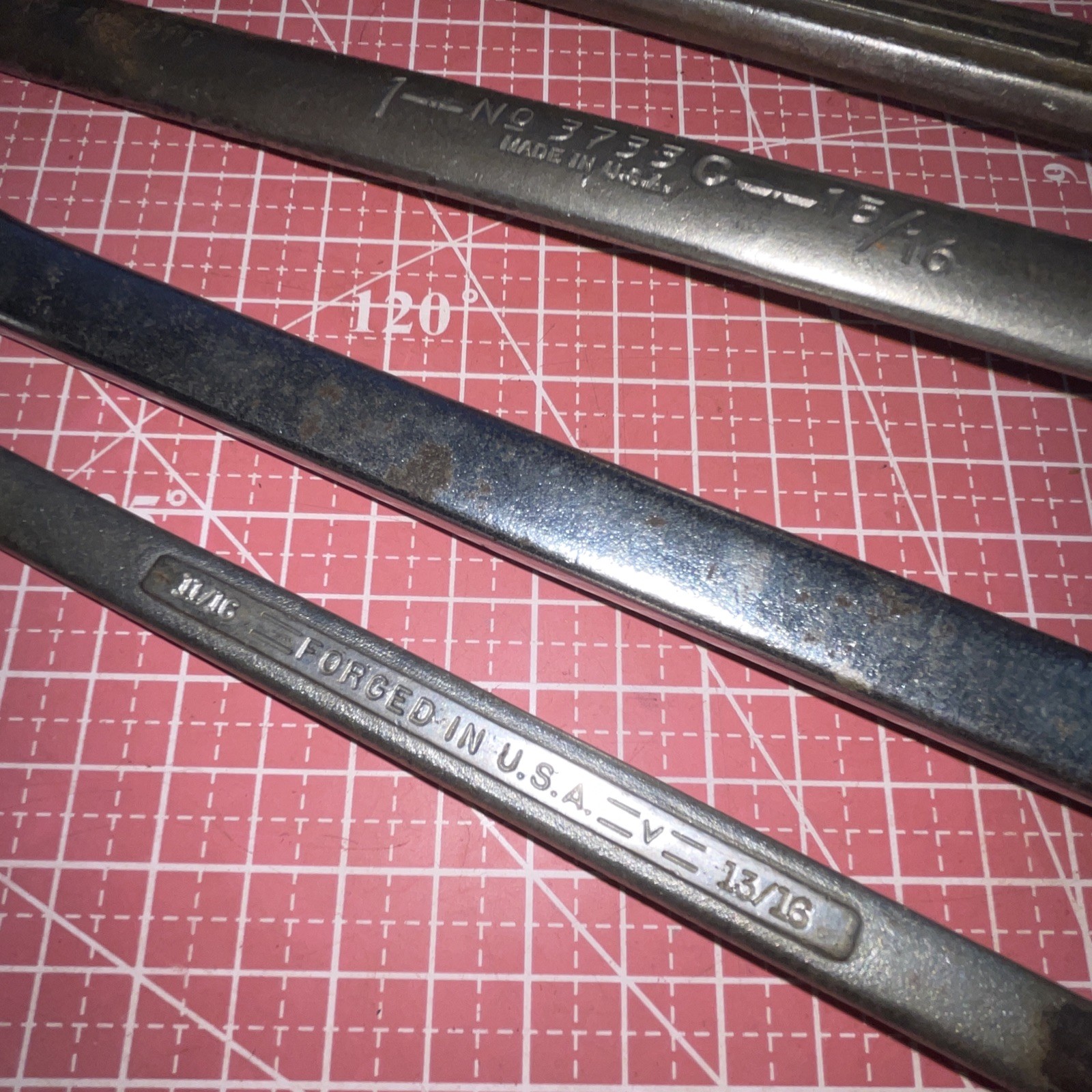 USA Made 5 Piece SAE 12 Point Offset Box End Wrench Set 1-5/16 – 11/16 In Jumbo