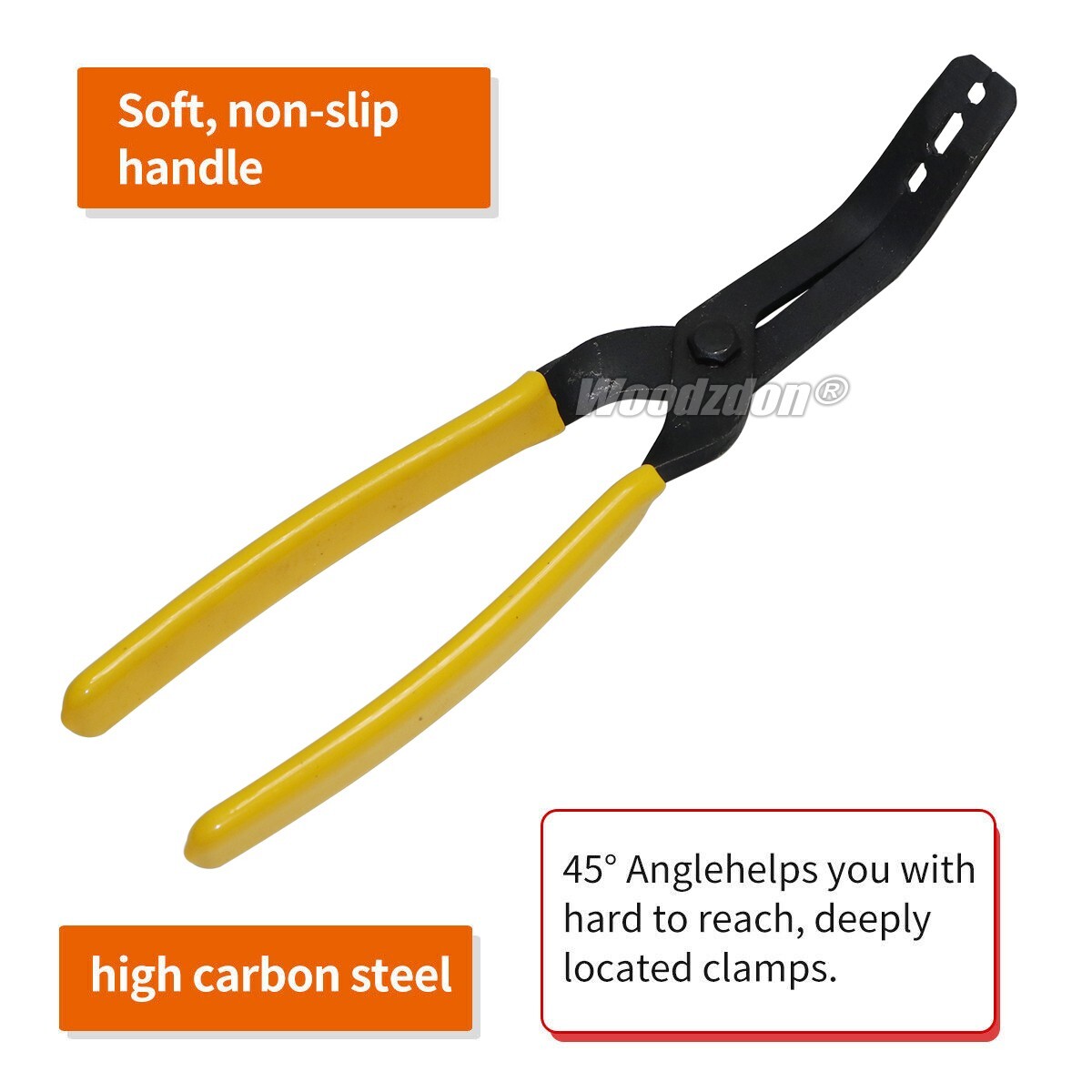 45 Degree Angle Auto Body Sure Grip Trim Pad Door Panel Clip Pliers Removal Tool