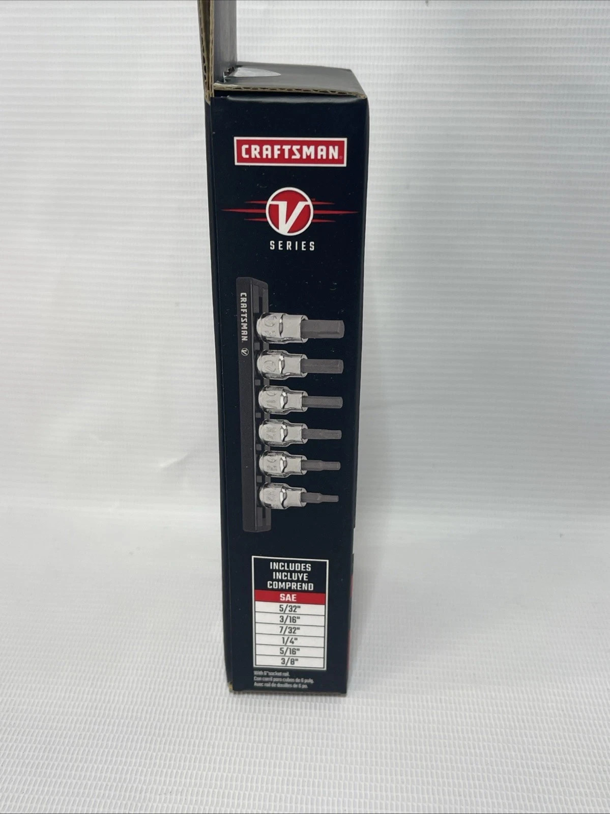 Craftsman V-Series 3/8″ SAE 6 Piece Hex Bit Socket Set CMMT17700V