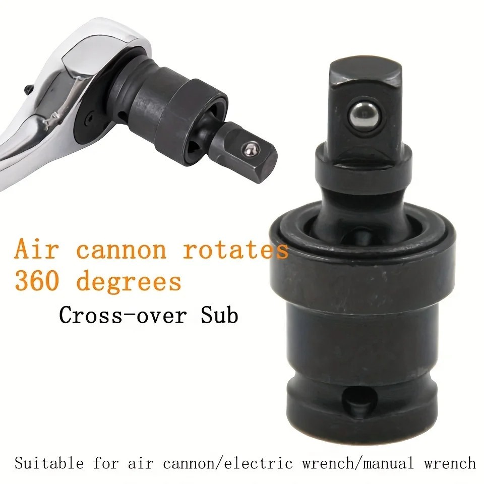 1/2in Impact Universal Joint Socket Adapter 360 Swivel Wobble Extension UJ Tool