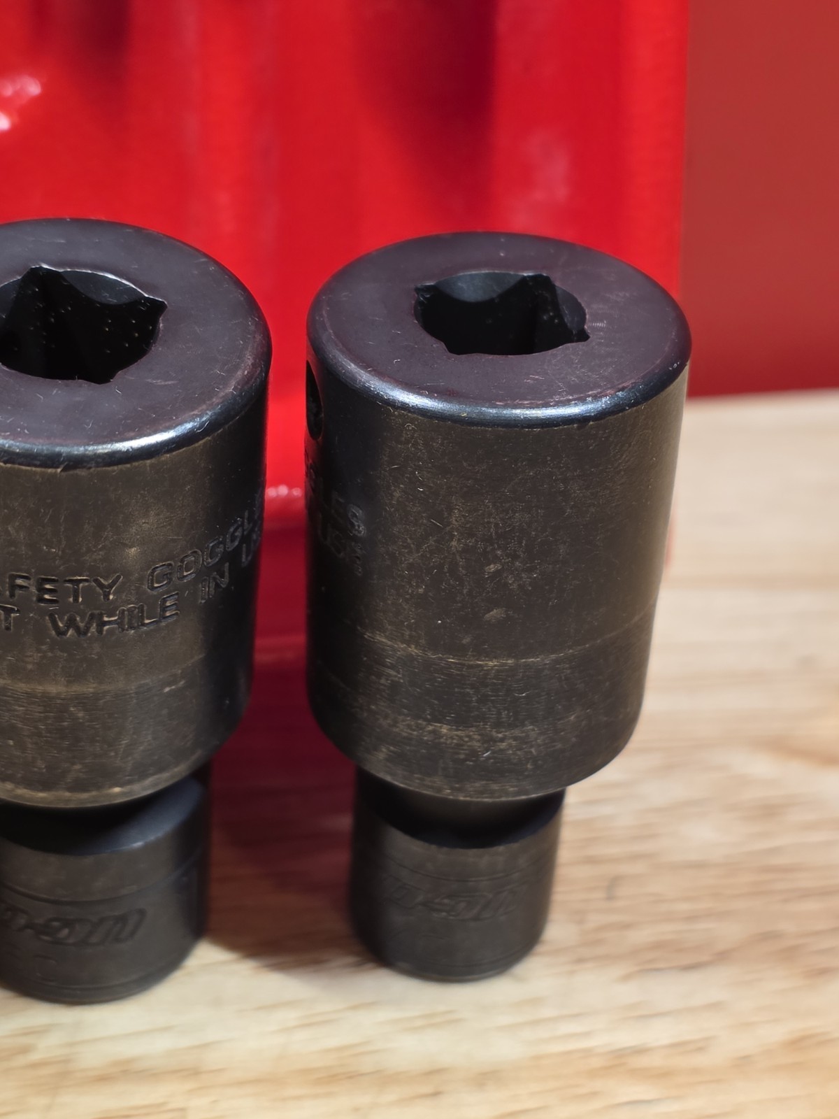 Snap-on 205IPF UNUSED 5-Piece 3/8″ Drive 6pt Shallow Impact Swivel Socket Set