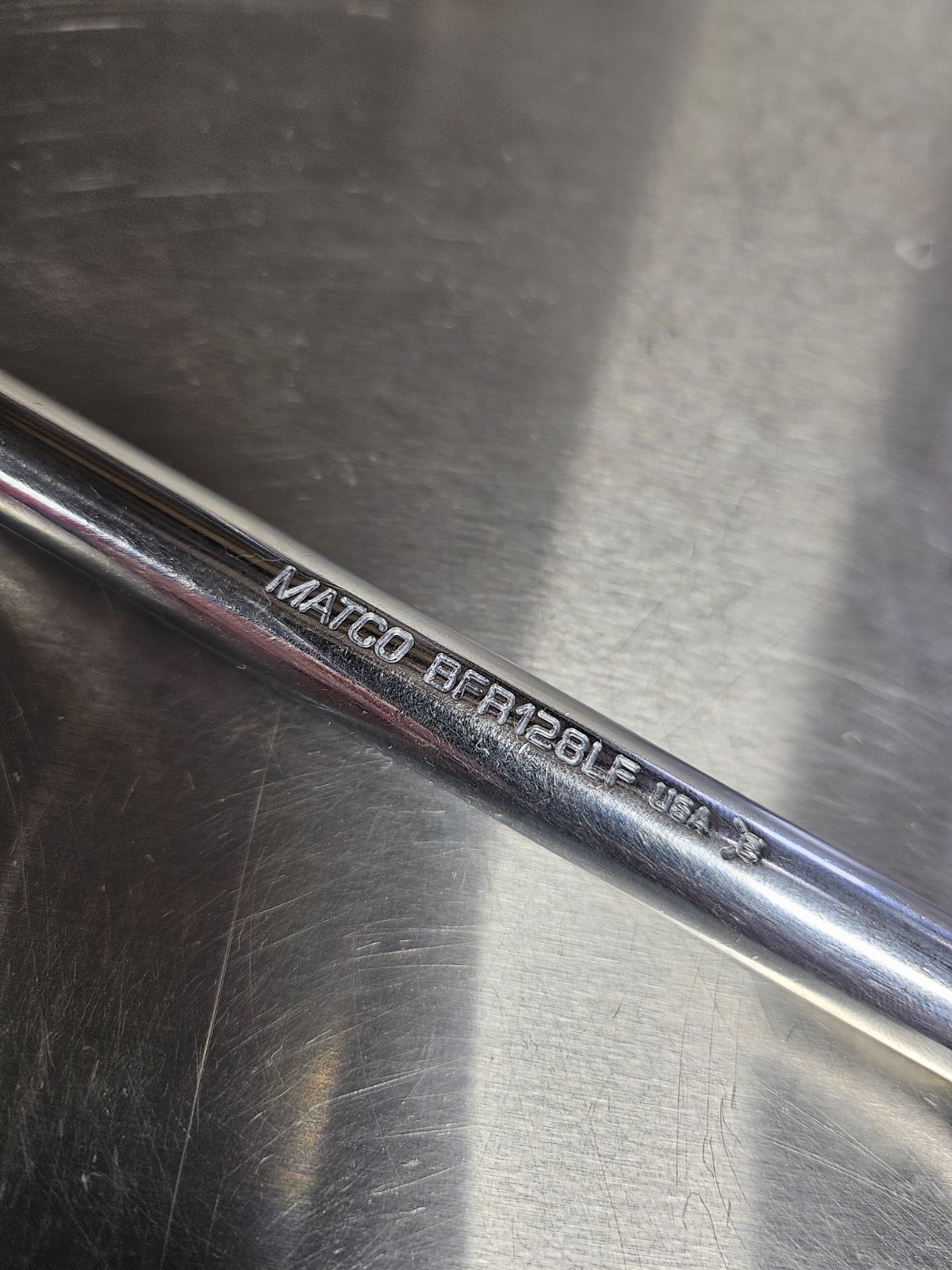 Matco Tools BFR128LF 3/8” Drive 11-1/2 Flex Head locking Chrome Ratchet 88 tooth
