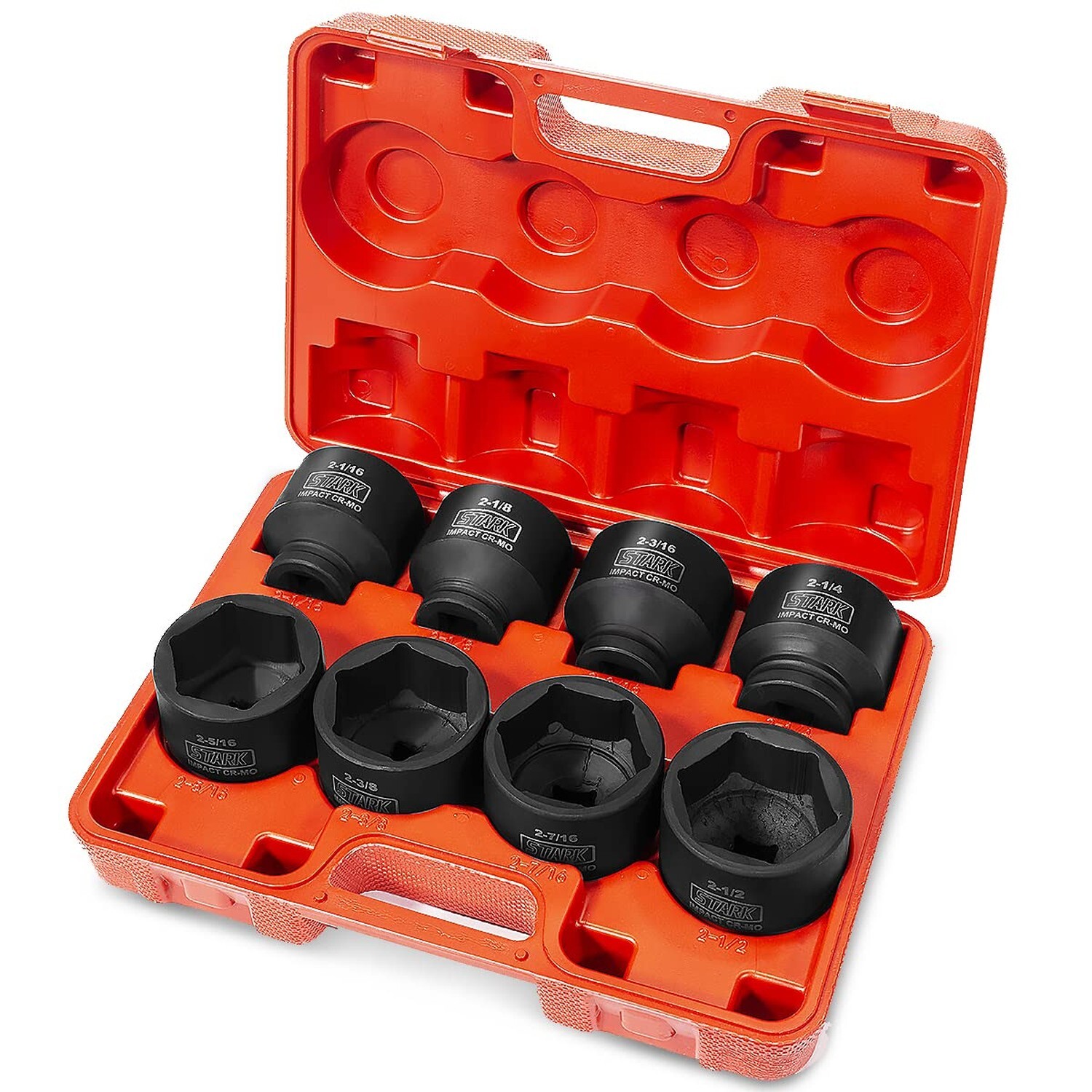 Stark USA Premium 3/4″ inch Drive Large Jumbo Shallow Impact Socket Set SAE (…