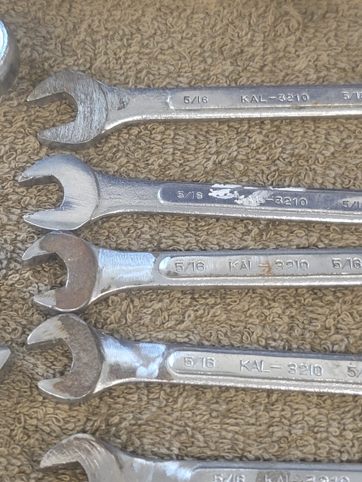 Kal Sae Combination Wrench Set 15/16 3/4 11/16 9/16 7/16 3/8 5/16 3/16 USA