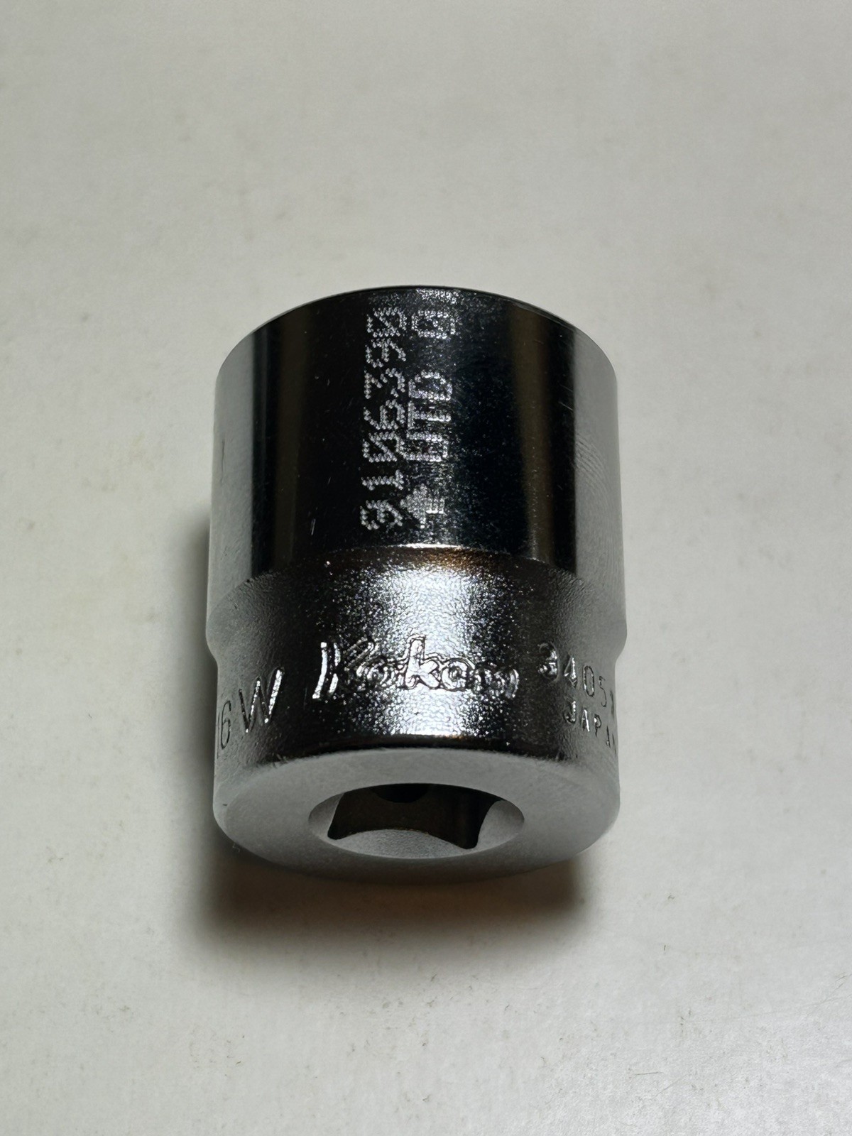 Koken 3/8″ Drive 12 Point 1/2 BS or 7/16 W Socket 3405W Made in Japan Military