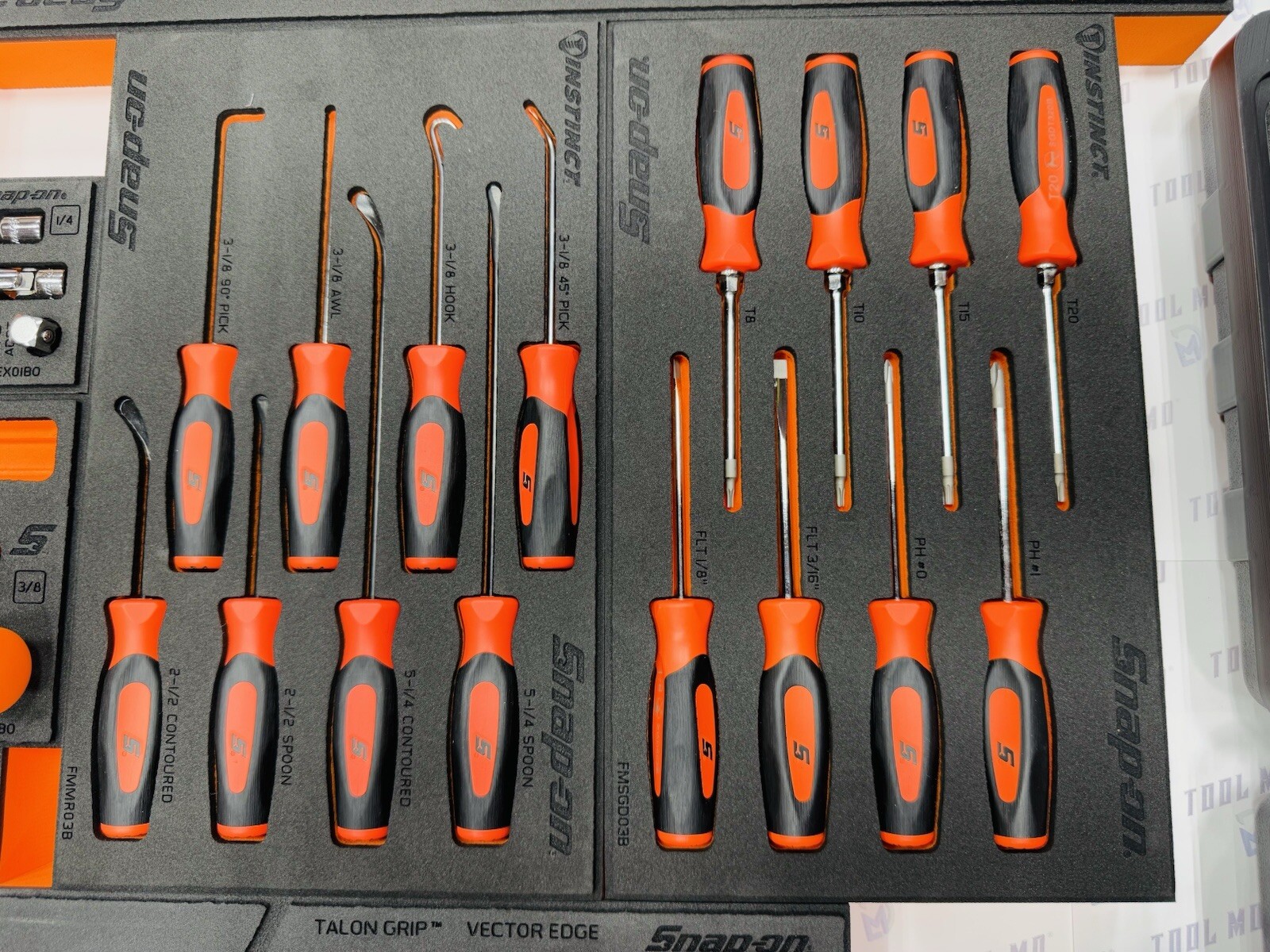 Snap-on Tools USA NEW 334pc ORANGE Master General Service Foam Set 2101GSS01FO