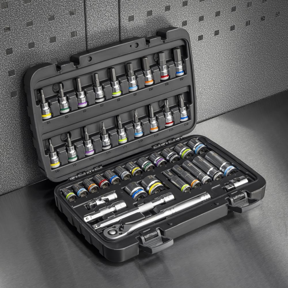 Sealey Premier 42 Piece 3/8″ Drive Socket and Socket Bit Set