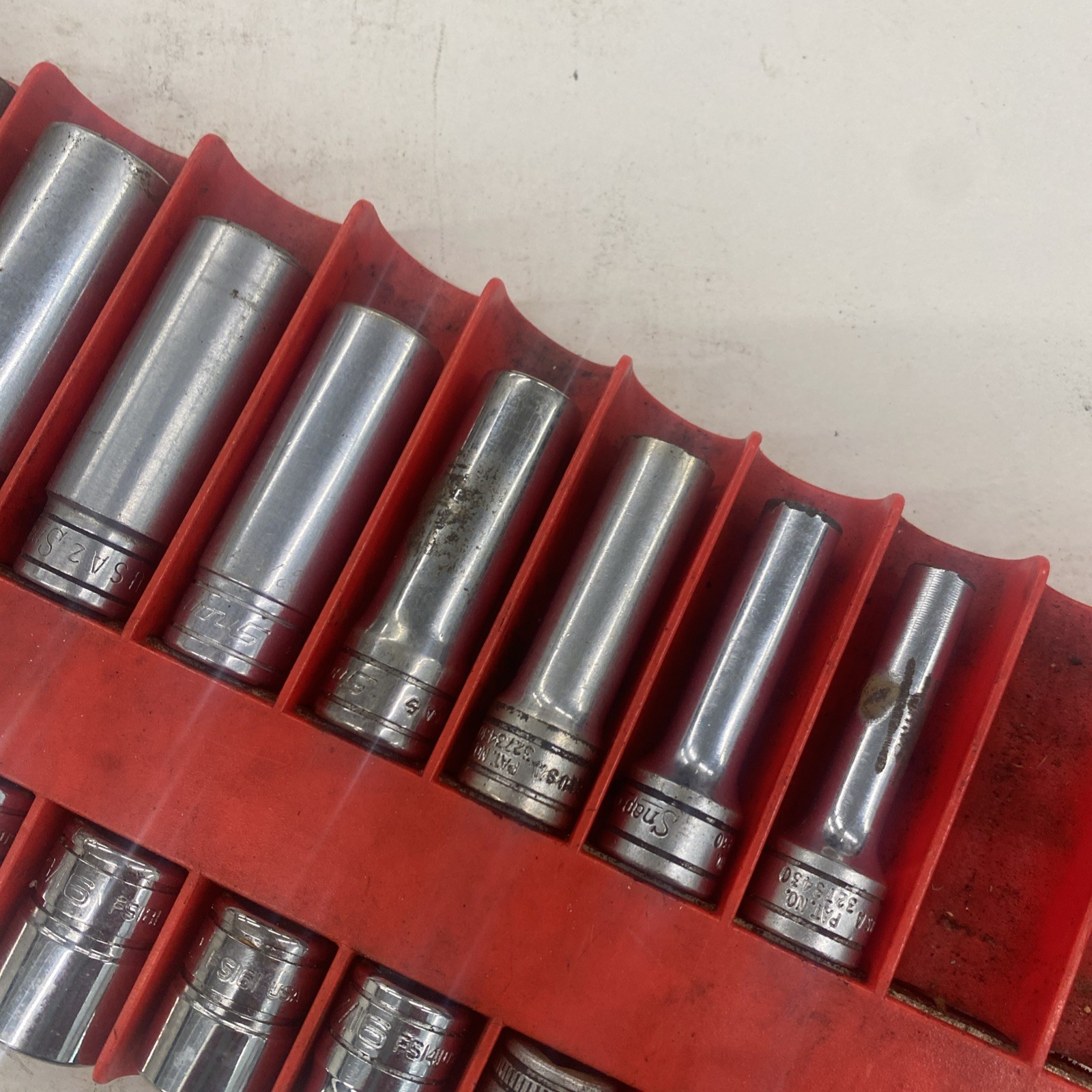 Snap-On SF & FS Series 3/8″ Drive Deep/Standard Socket SET 21 piece READ M0849