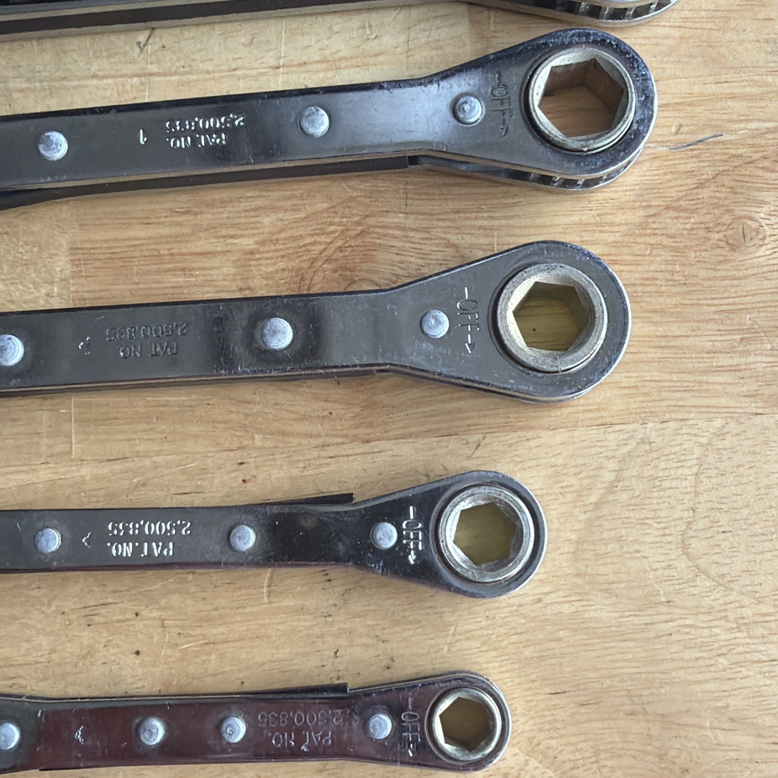 Williams Tools Metric Ratcheting Box End Wrench Set 12/6pt 7-19mm 21mm K-15 USA