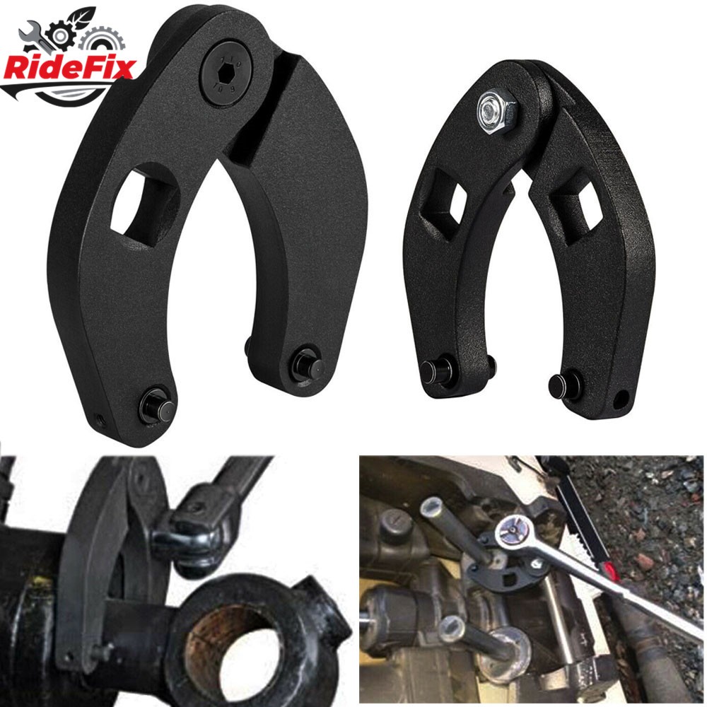 2PCS Adjustable Gland Nut Wrench 1266 + 7463 Spanner Tool For Hydraulic Cylinder
