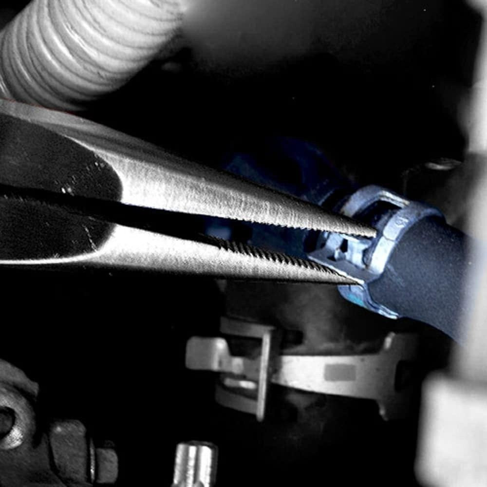 Fujiya 353R-200BG Mechanic Pliers, Black Gold, Cross Knurling
