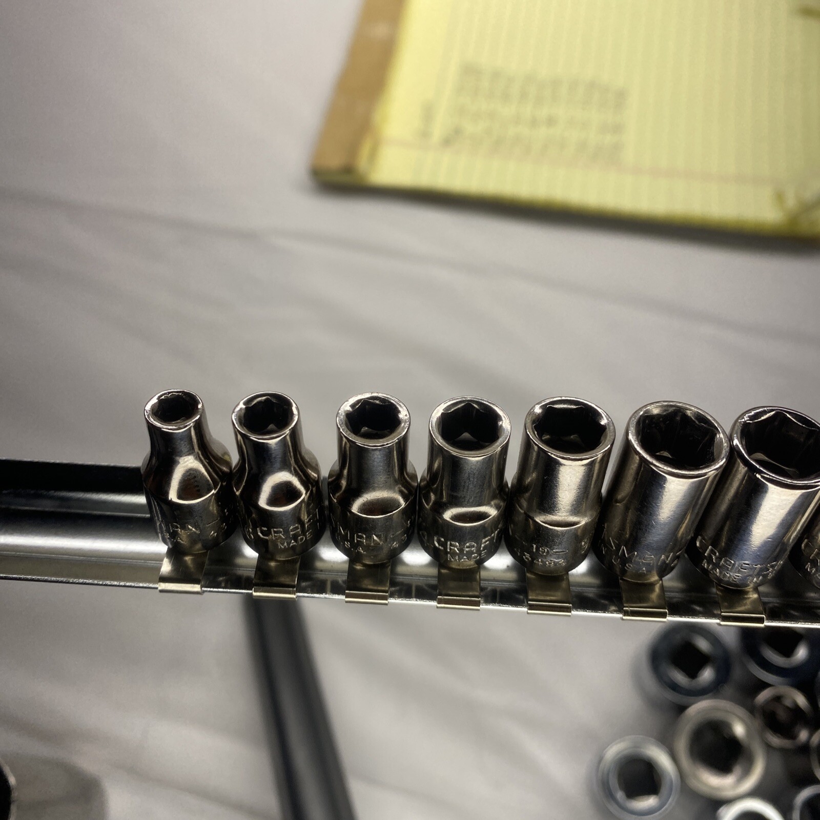 Craftsman USA 1/4″ Drive 6pt Shallow Chrome 11 Piece Socket Set 5/32″ – 9/16”