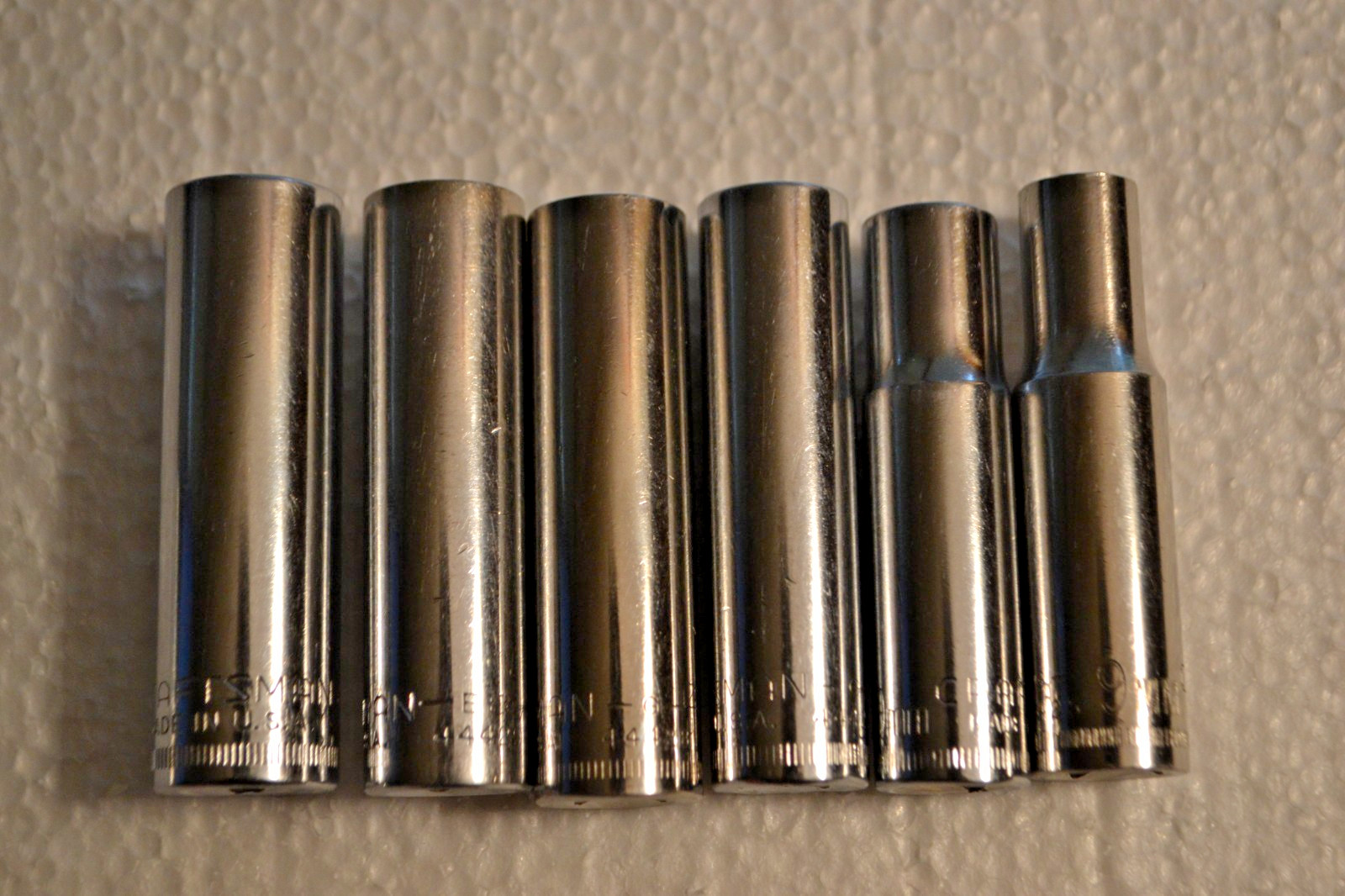 Craftsman Metric 3/8 Drive Deep Well 6 Point 9-19MM Sockets Made in USA 11 Pcs