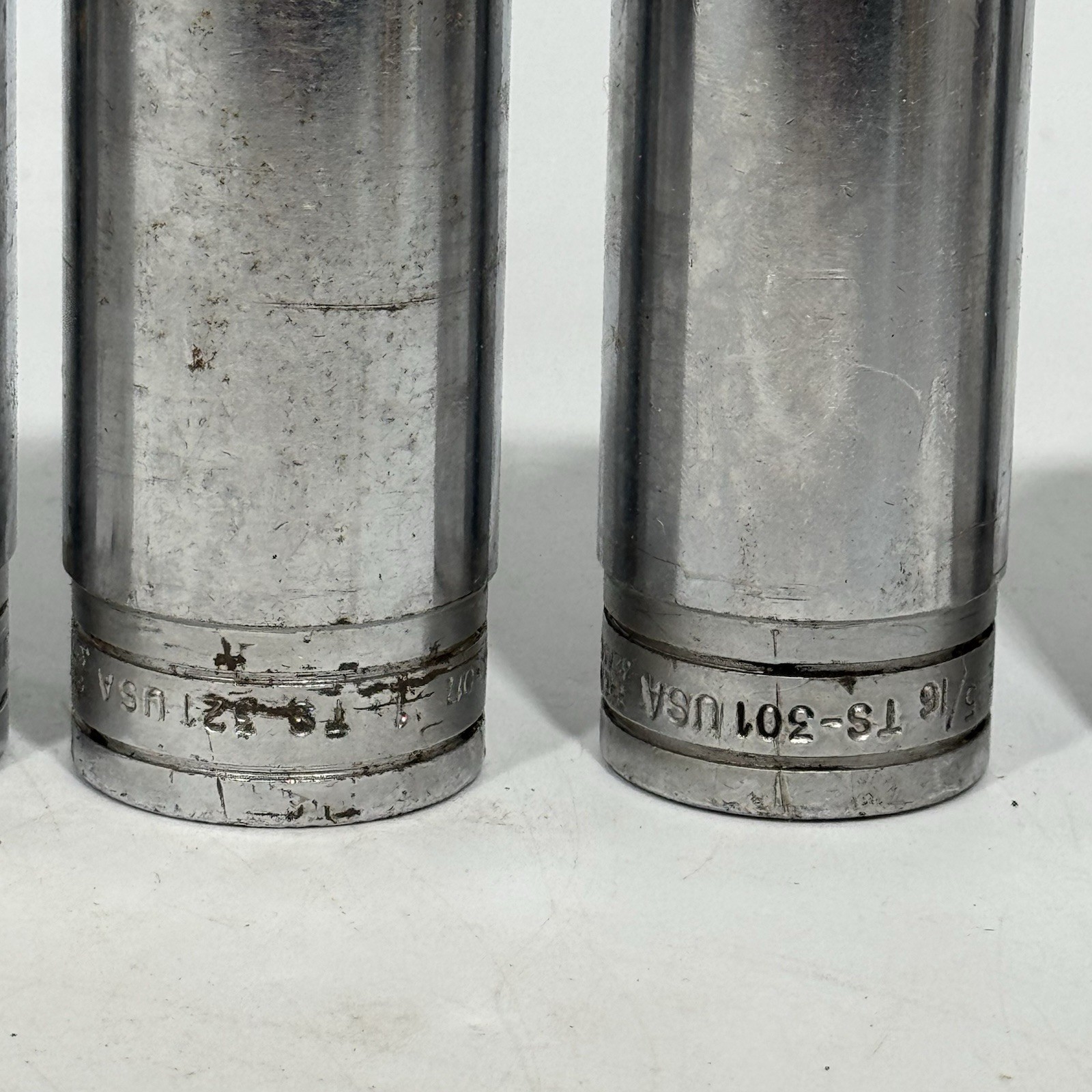 Set Of 8 Snap-On Tools TS ½» Drive Standard SAE 6 Point Deep Socket 1-7/16”