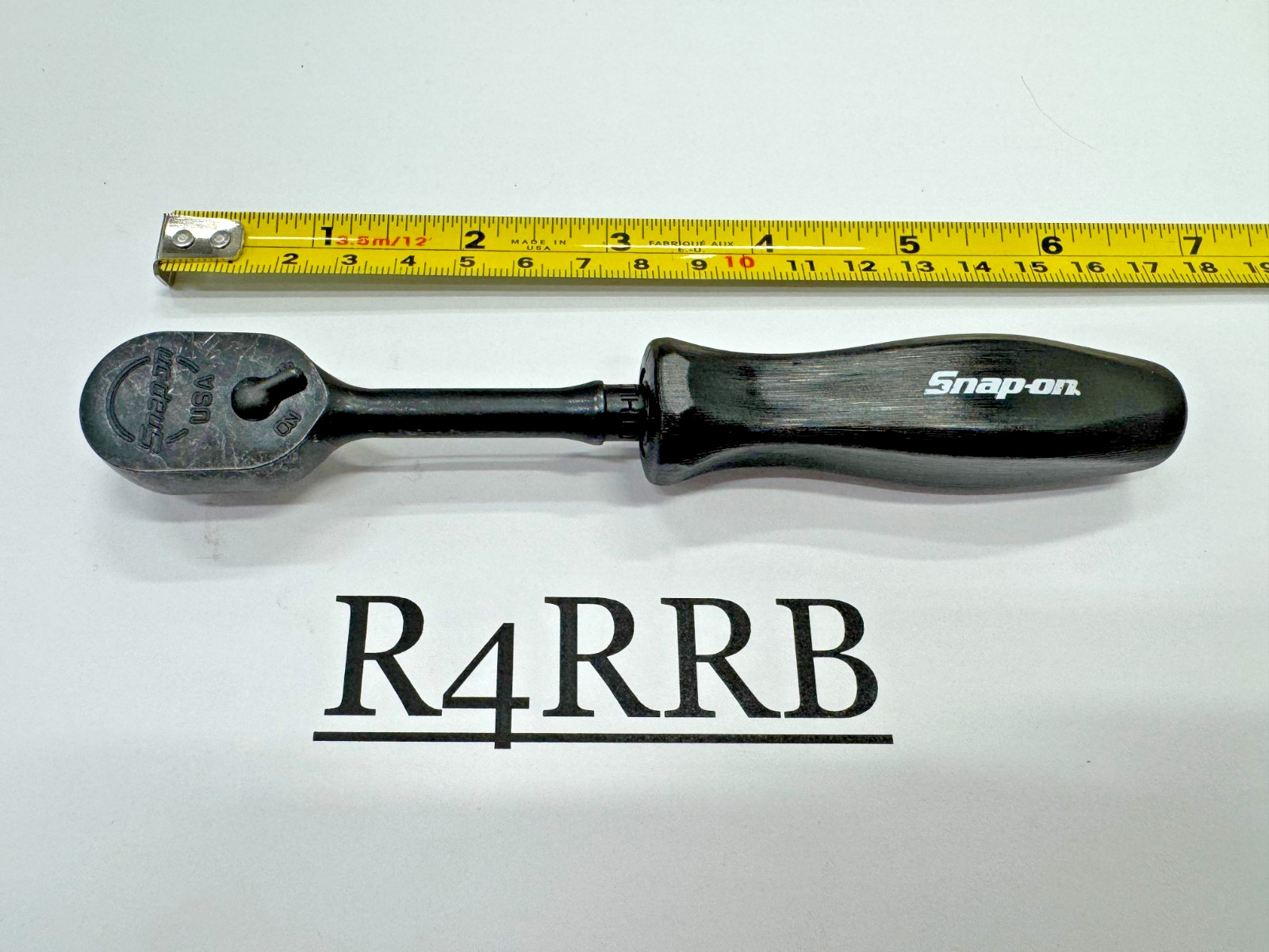 Snap-on Tools RARE CLASSIC BLACK 1/4″ Drive Hard Grip Fixed Ratchet GTHLD72B