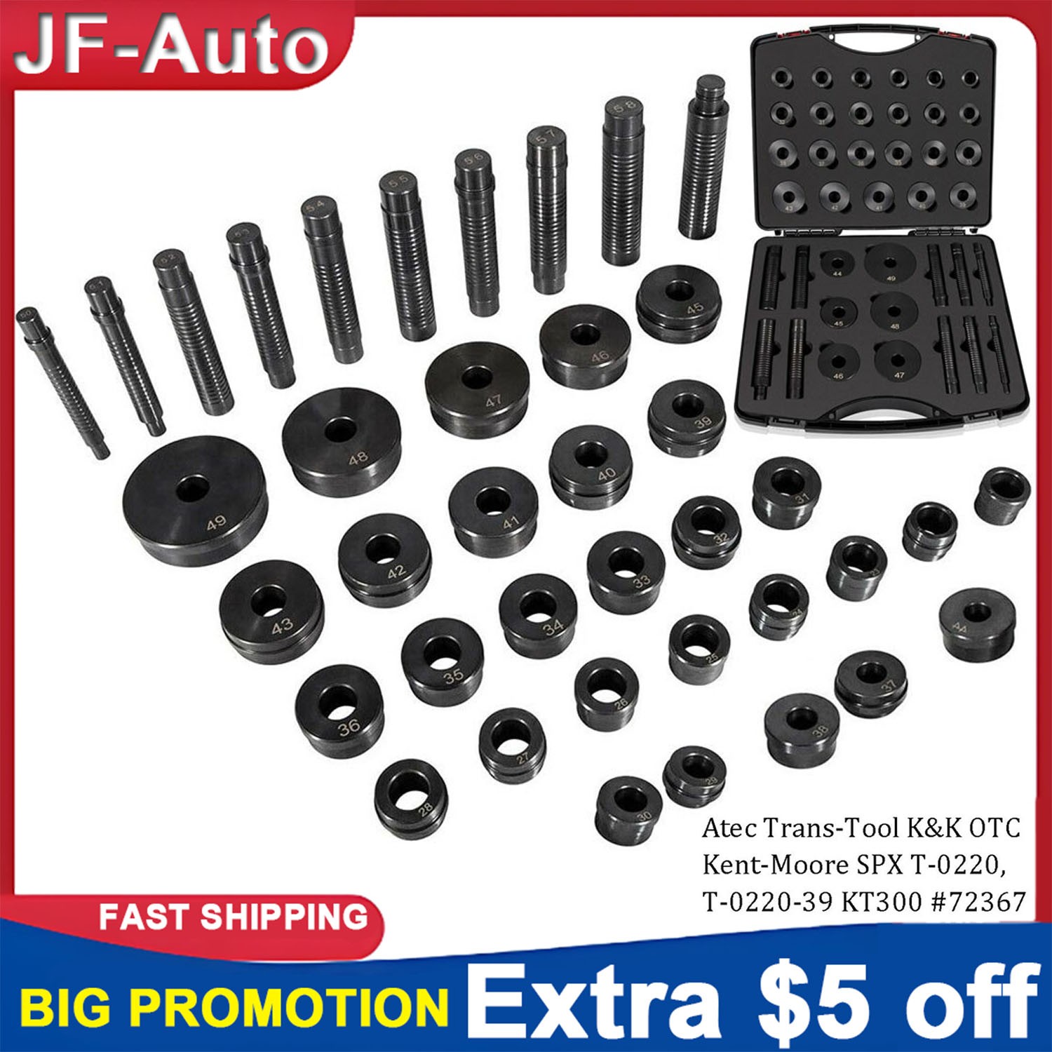 T-0220-39 Master Bushing Driver Kit Bushing Bearing Seal Installer Remover Tool