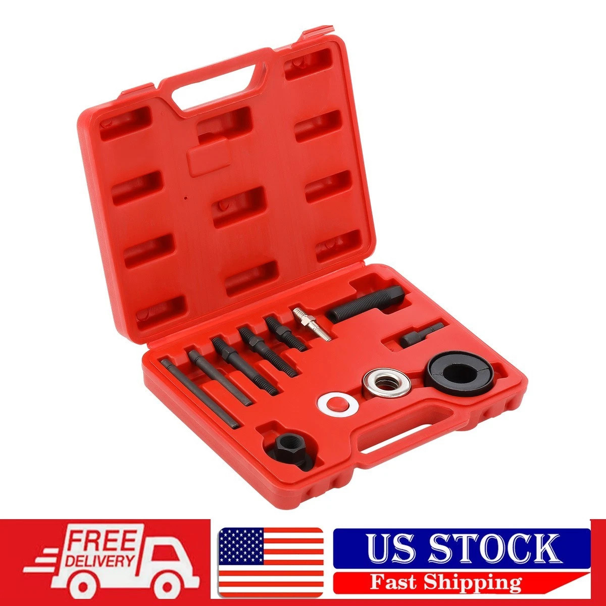 Pulley Puller and Installer Power Steering Pump Remover Alternator – 12 PCS Kit